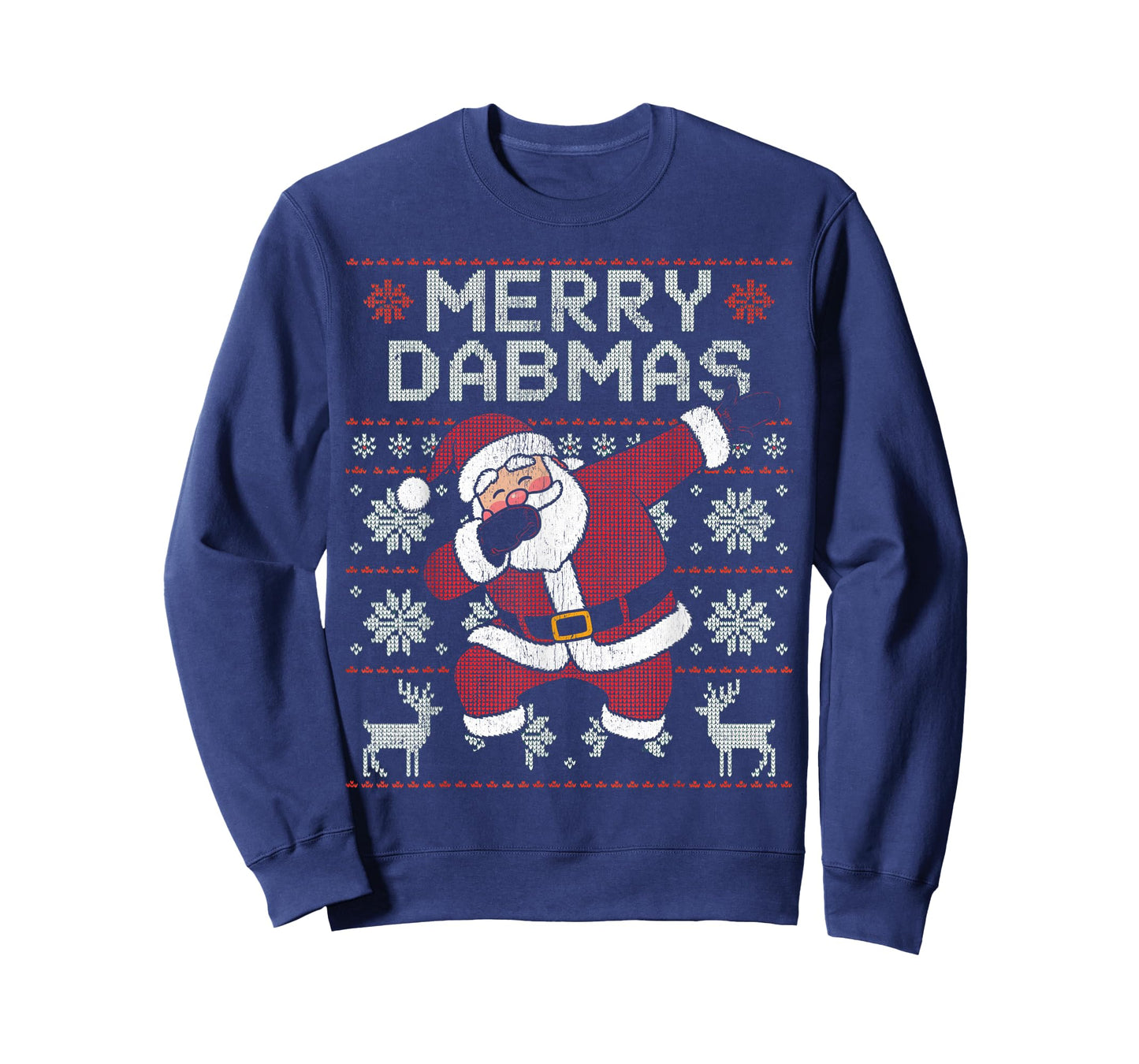 Merry Dabmas Xmas Funny Santa Dabbing Ugly Christmas Sweater T-Shirt