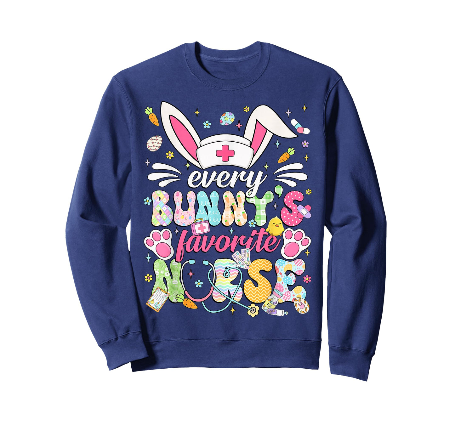 Every Bunny's Favorite Nurse Cute Easter Bunny Nurse Squad T-Shirt