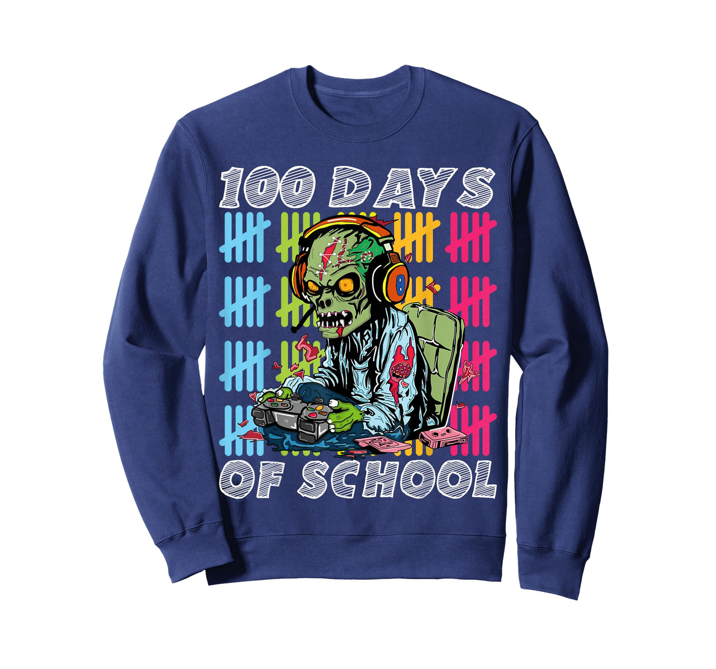 Zombies 100 Days Smarter 100th Day School T-Shirt