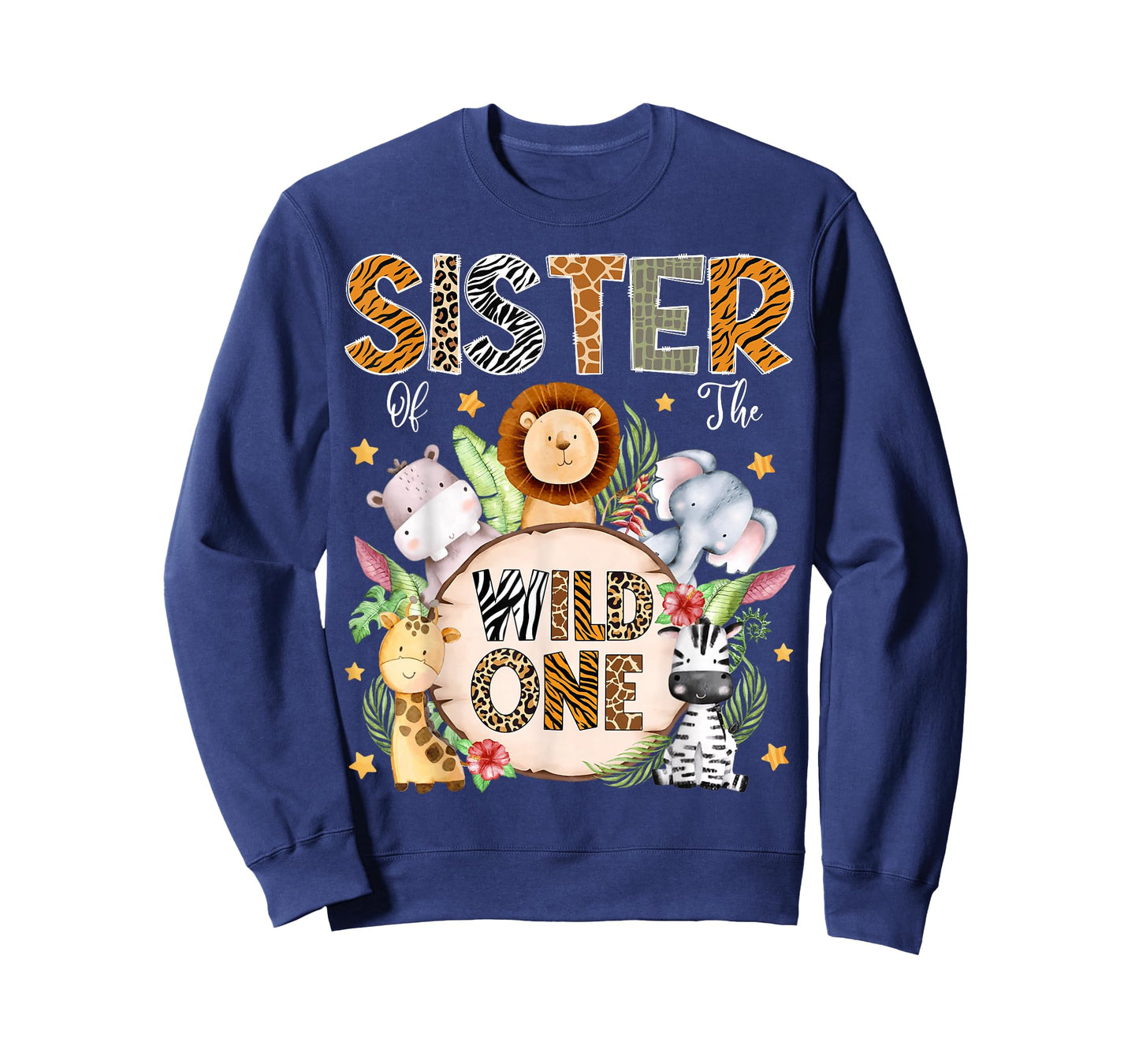 Sister of The Wild One 1St Birthday Kids Safari Jungle T-Shirt
