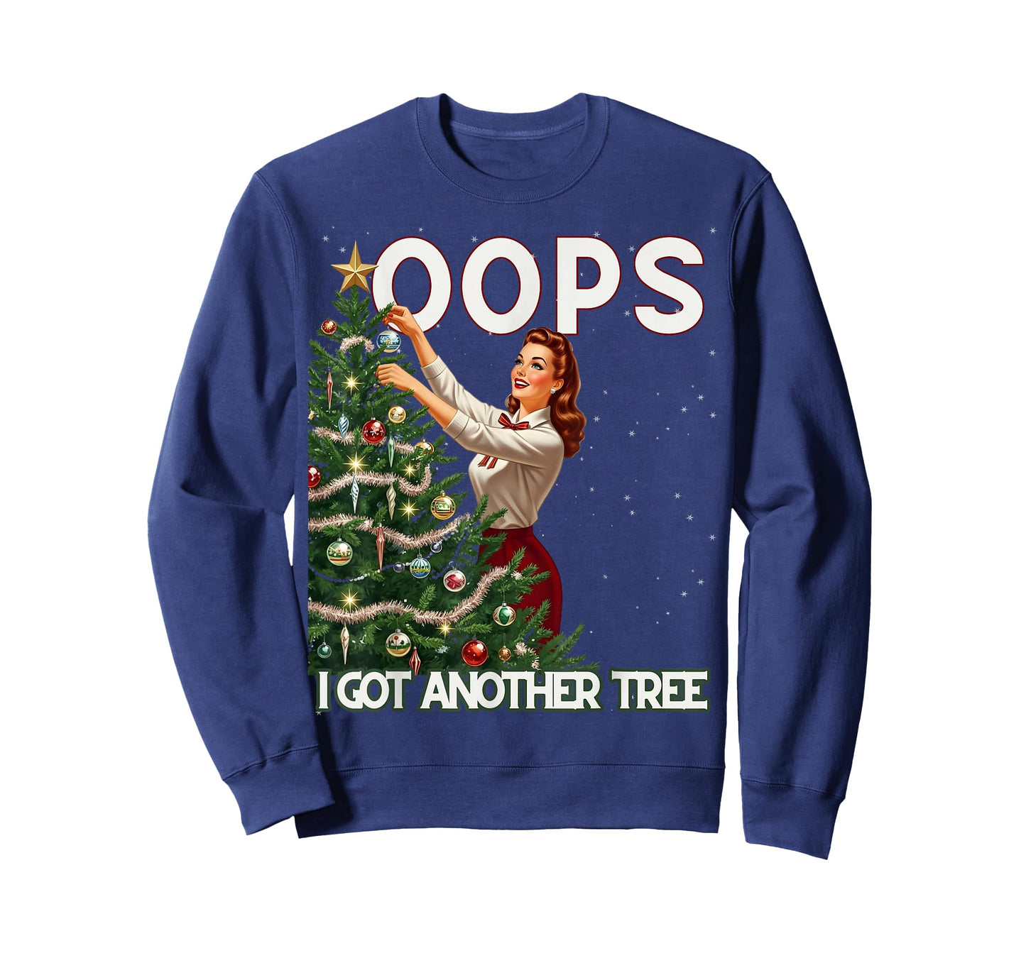 Funny Retro Christmas Oops I Got Another Tree T-Shirt