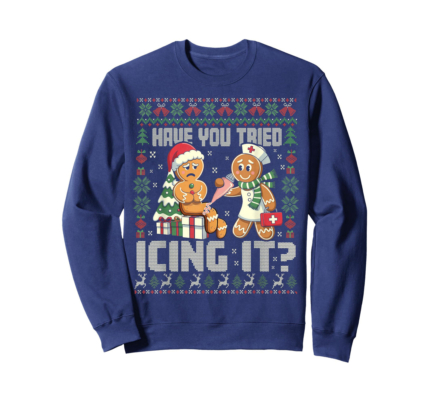 Have You Tried Icing It Gingerbread Humor Xmas T-Shirt