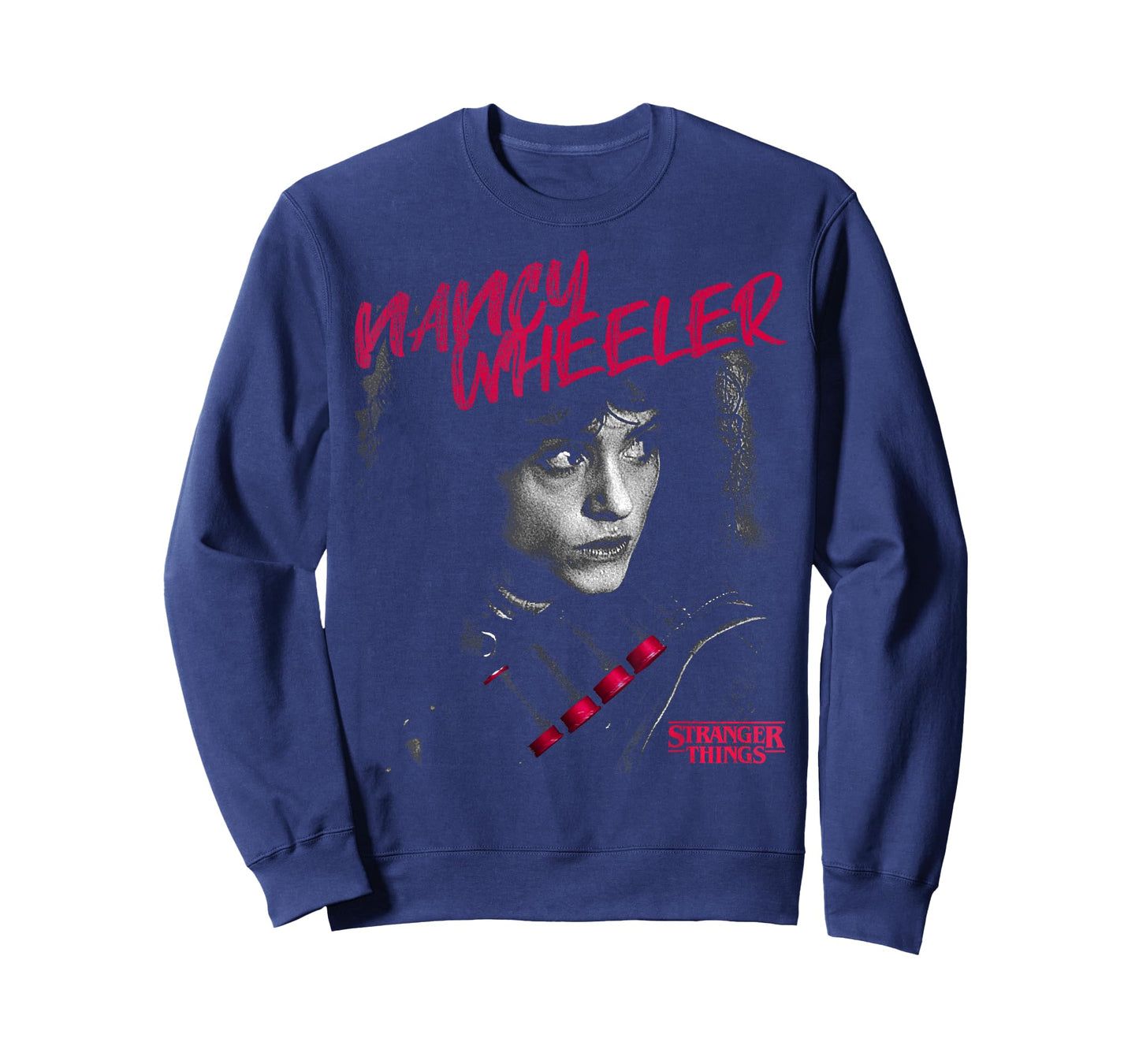Stranger Things Nancy Wheeler Black and White Red Cartridges T-Shirt