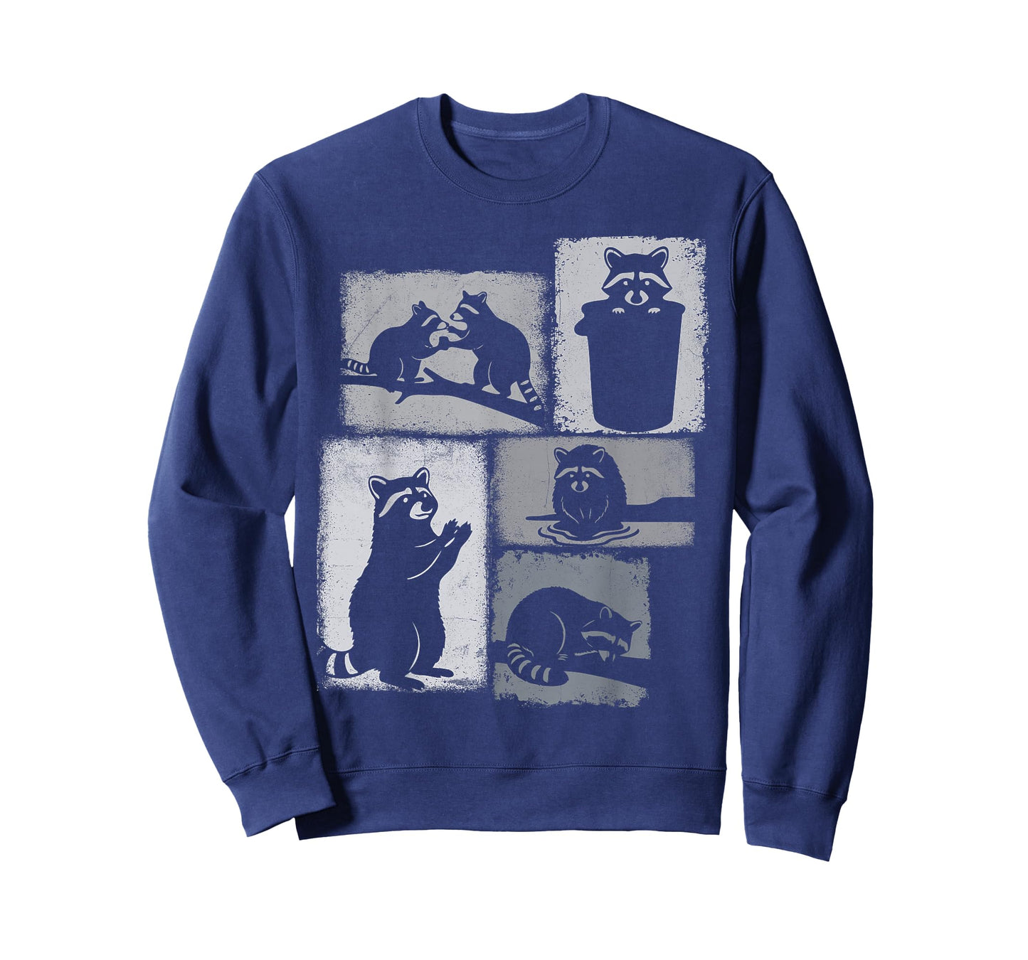 Raccoon Vintage Collage Trash Panda Lover T-Shirt
