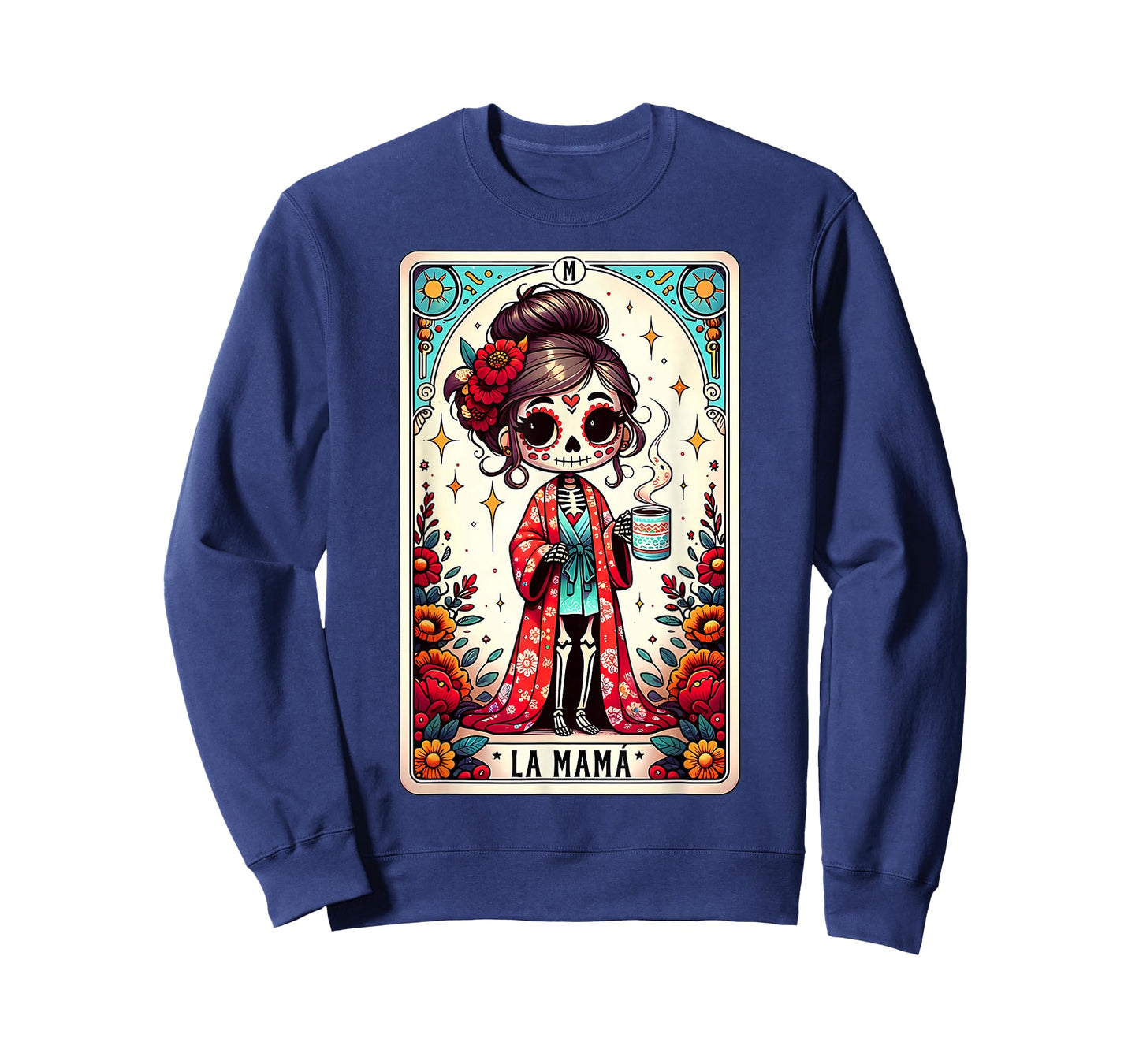 La Mamá Mom Tarot Card Day of The Dead Dia de Los Muertos T-Shirt