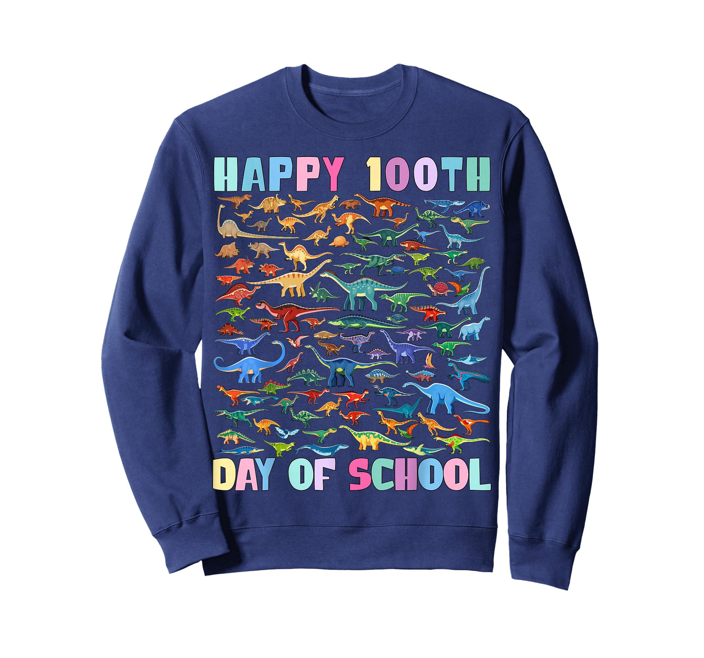 Happy 100th Day of School Dinosaurs Kids T-Shirt