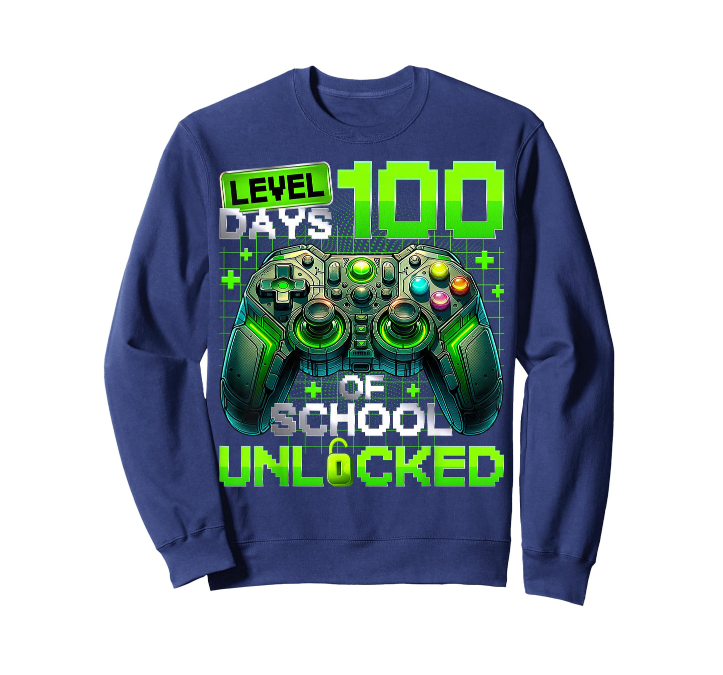 Level 100 Days of School Unlocked 100th Day Teacher Boy T-Shirt