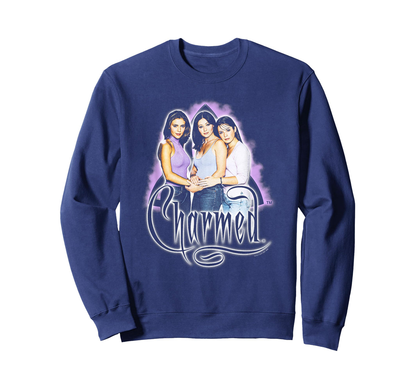 Charmed Purple Fog Portrait Retro Witch Y2K TV Show T-Shirt