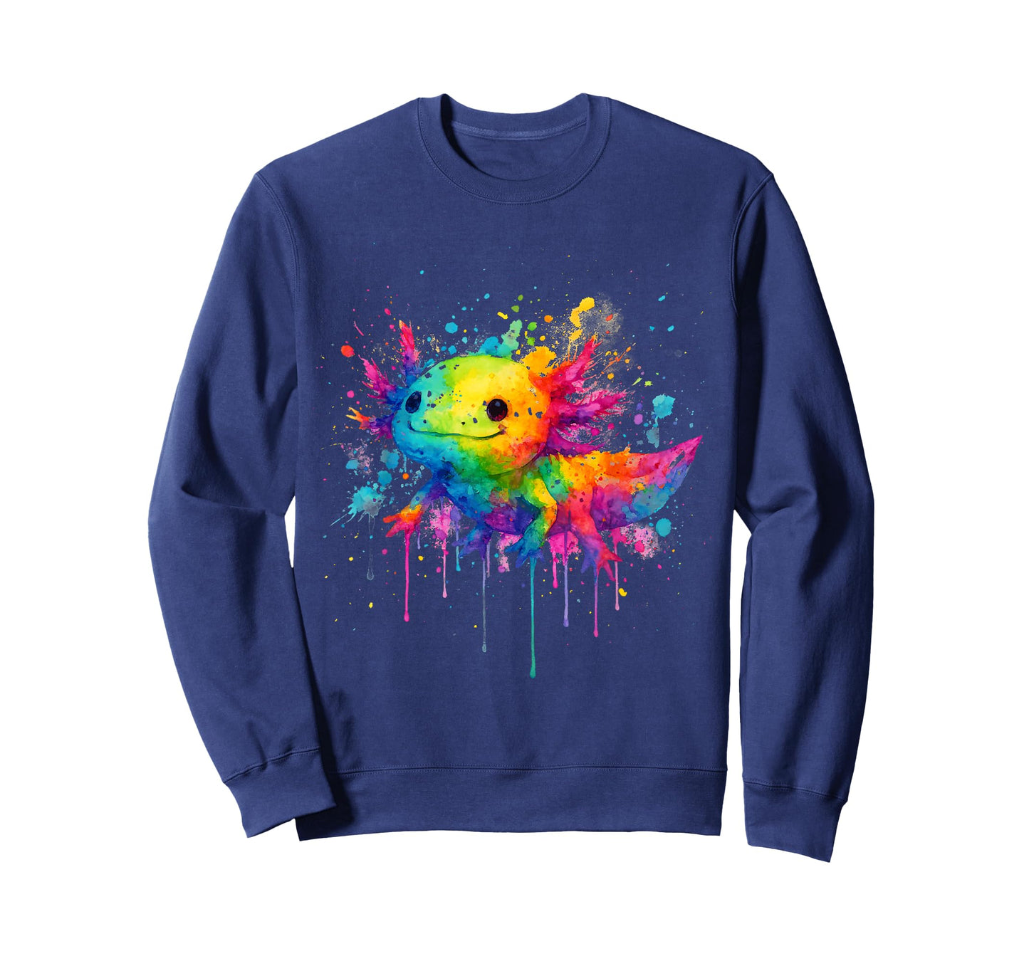 Cute Pet Lover Colorful Paint Color Axolotl Vibrant T-Shirt
