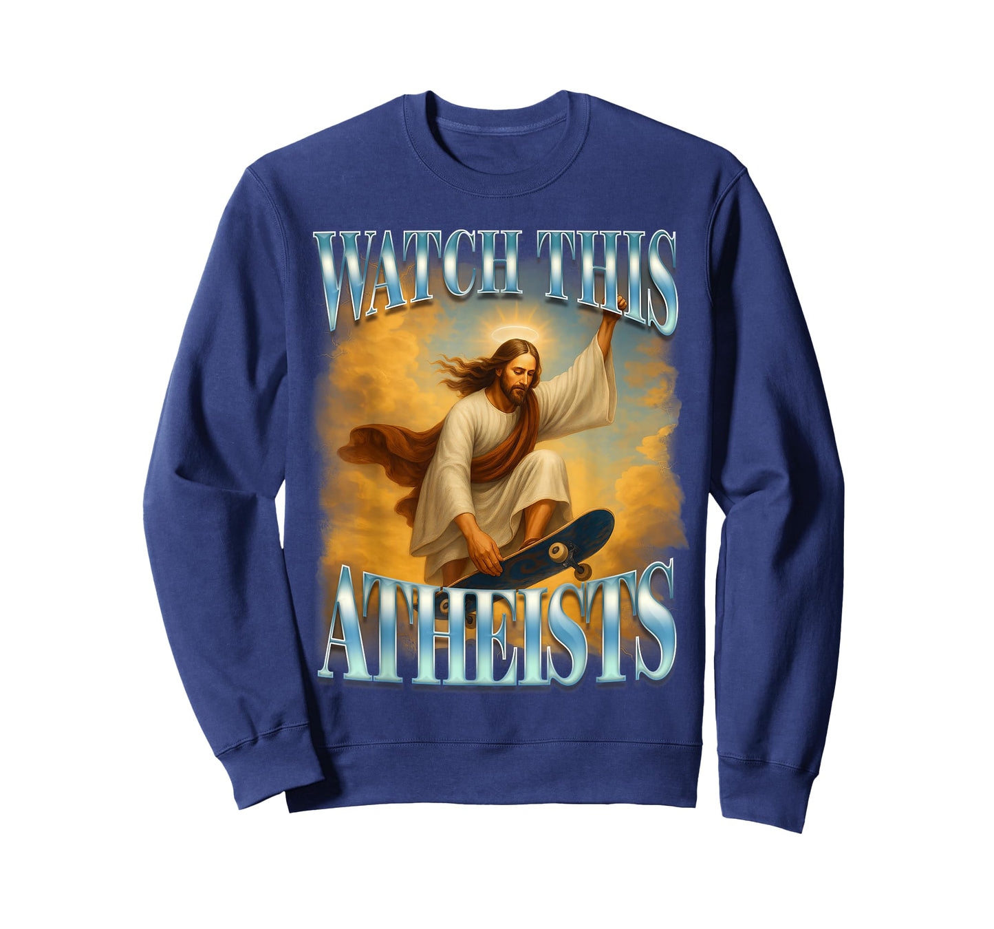 Christian Jesus Meme Religious Funny Watch This Atheists T-Shirt