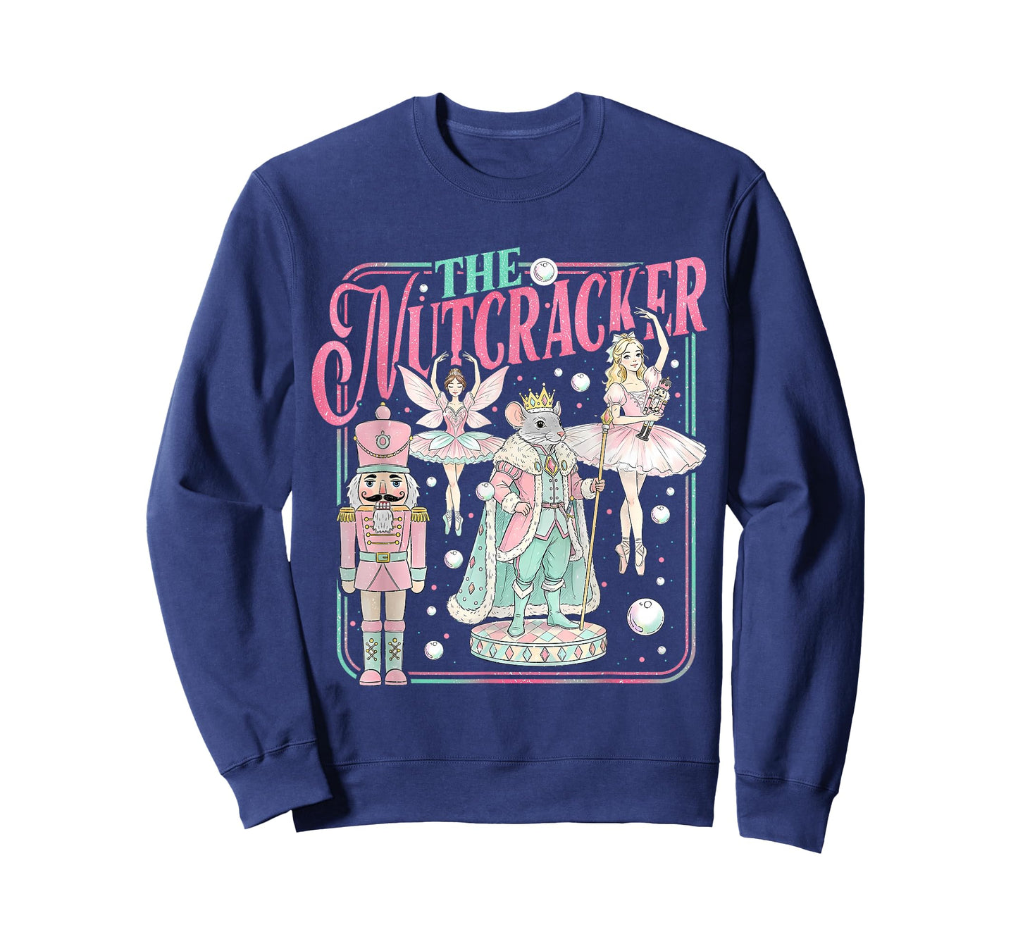 Retro Vintage The Nutcracker Sugar Fairy Plum Christmas Tree T-Shirt