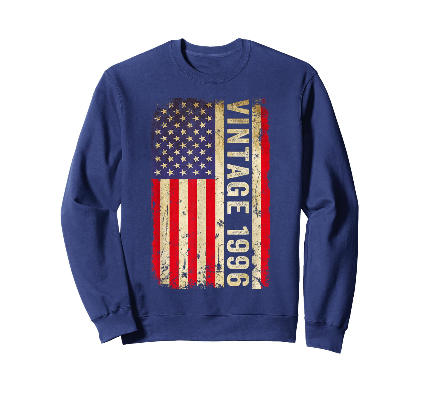 Vintage 1996 American Flag 30th Birthday Gifts Men Women T-Shirt