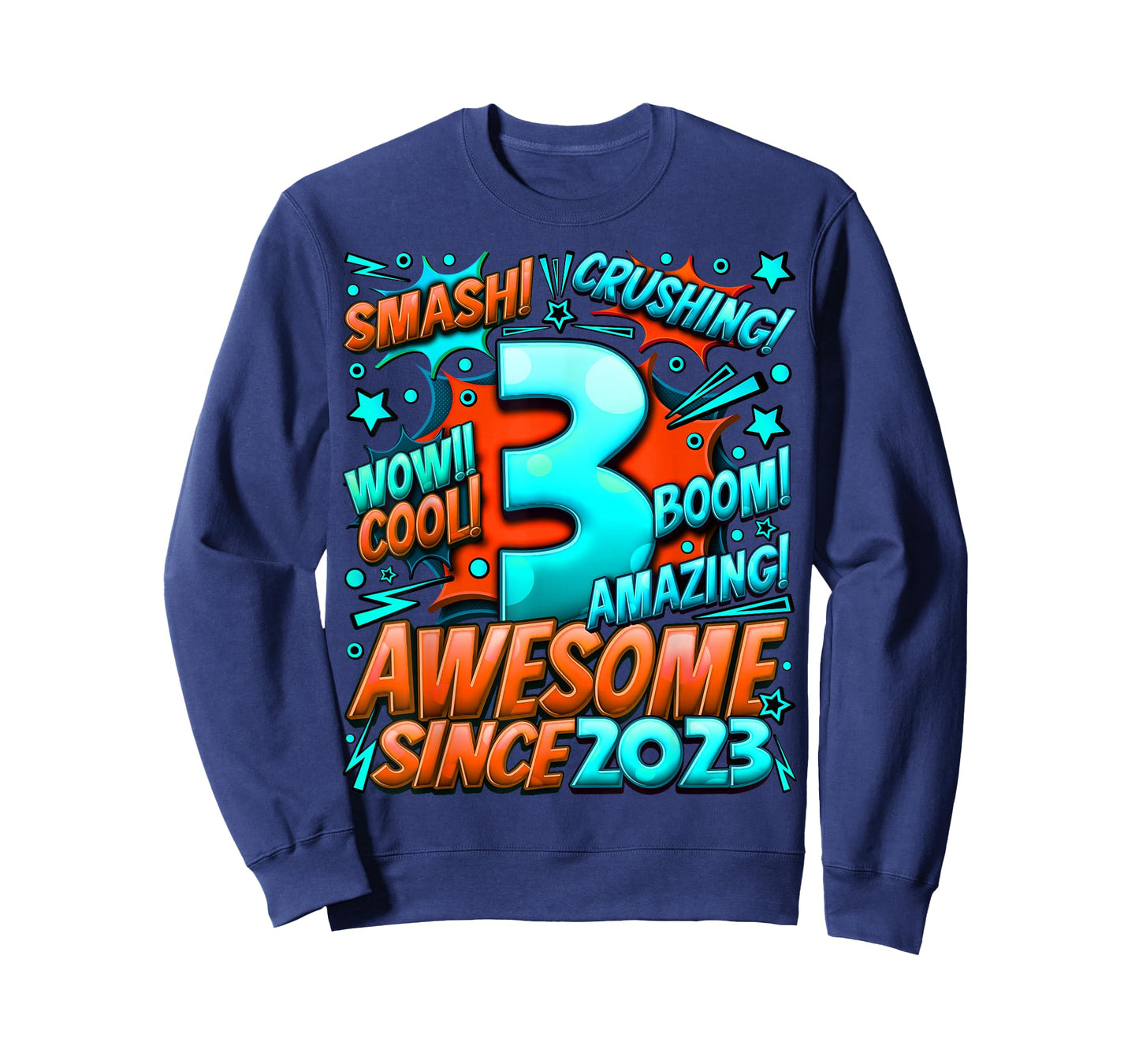 3 Year Old Gifts for Boys 3rd Birthday Boy 3 Year Old Boy T-Shirt