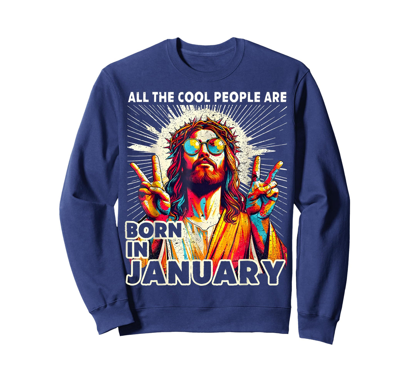 Cool People are Born in January Birrthday Jesus Men Women T-Shirt