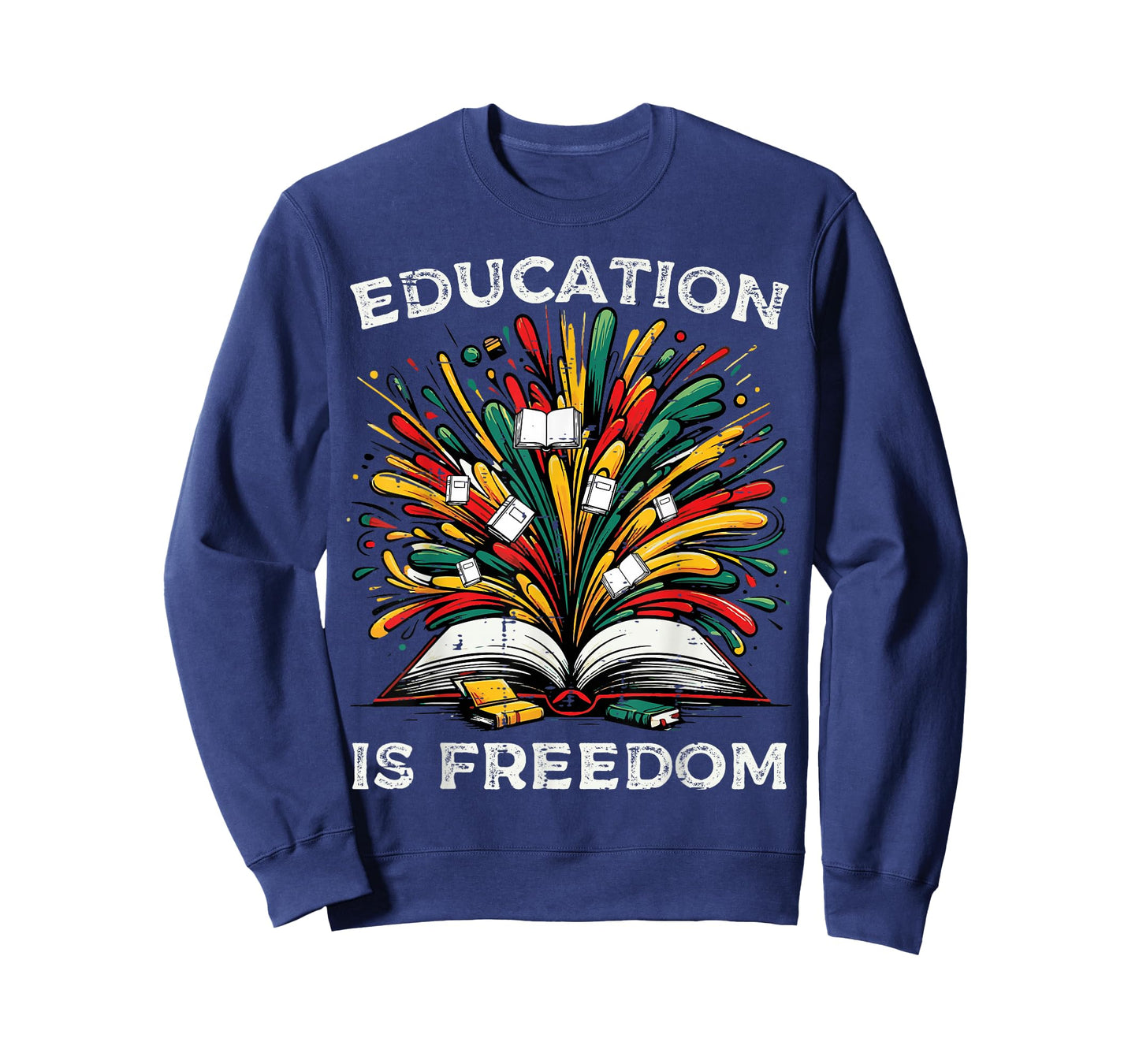 Black History Book Education Freedom Teacher Women Men Kids T-Shirt