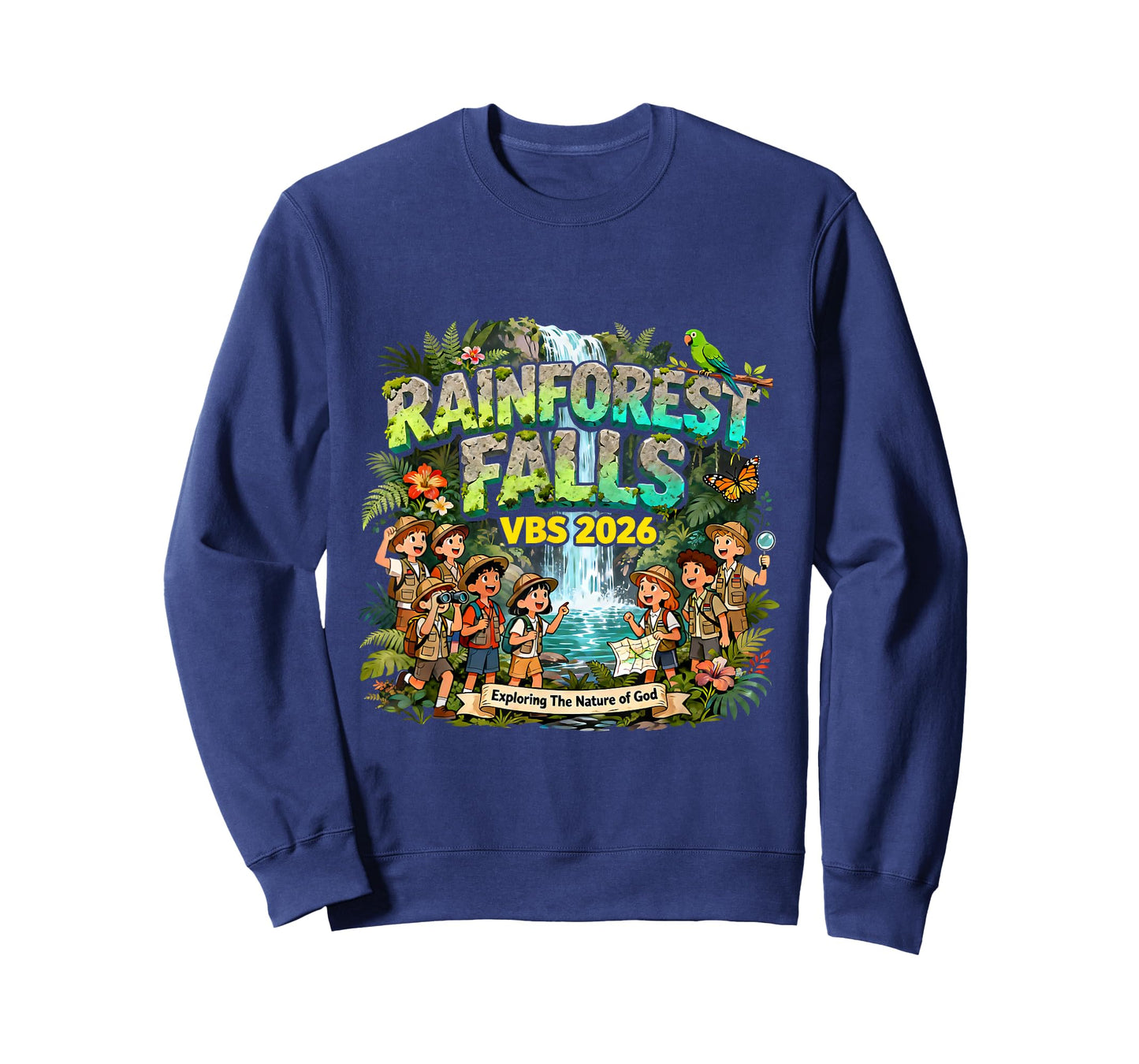 Rainforest Falls VBS 2026 Exploring The Nature of God T-Shirt