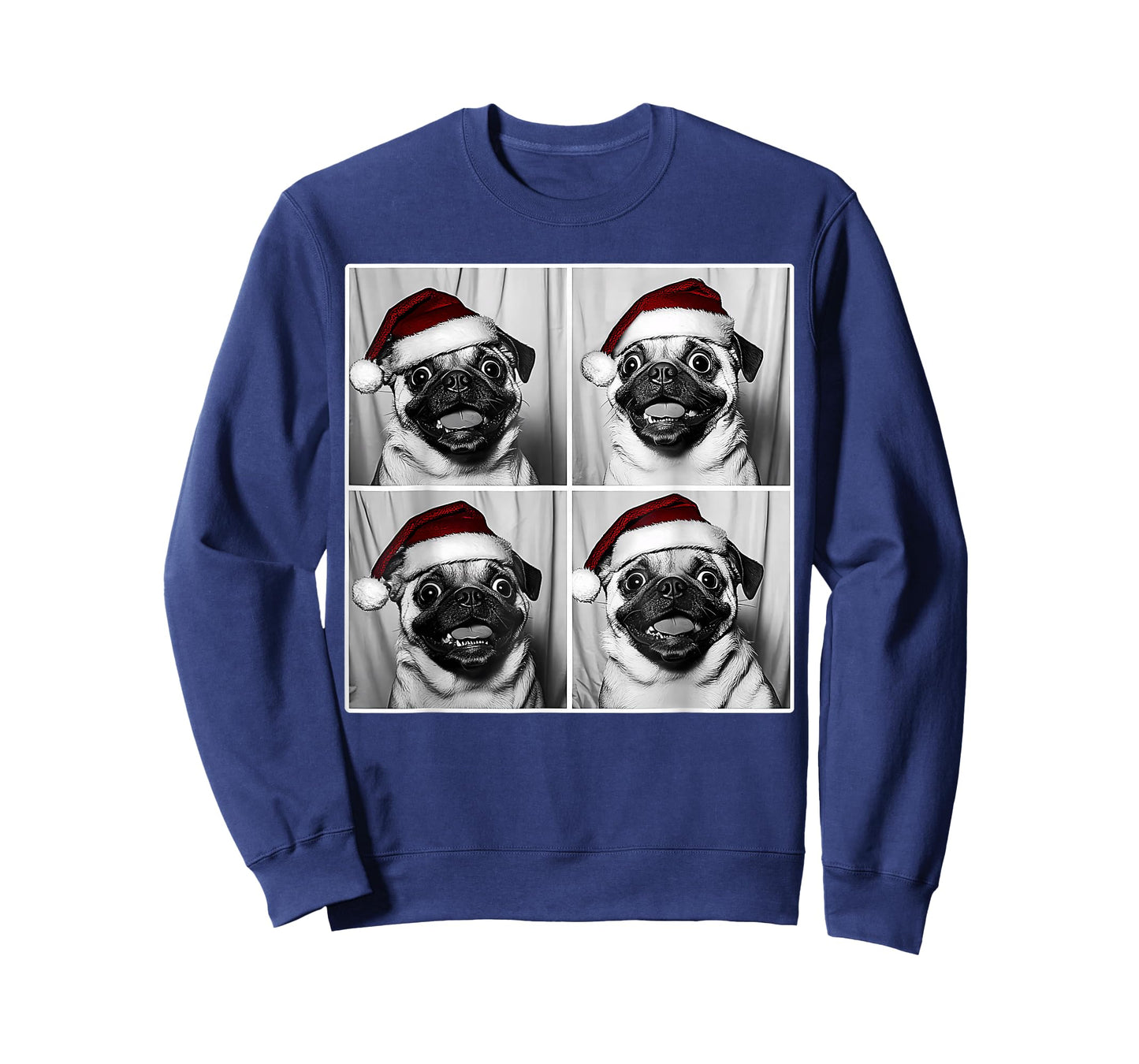 Funny Dog Selfie Shirt Christmas Selfie Xmas Pug Meme T-Shirt