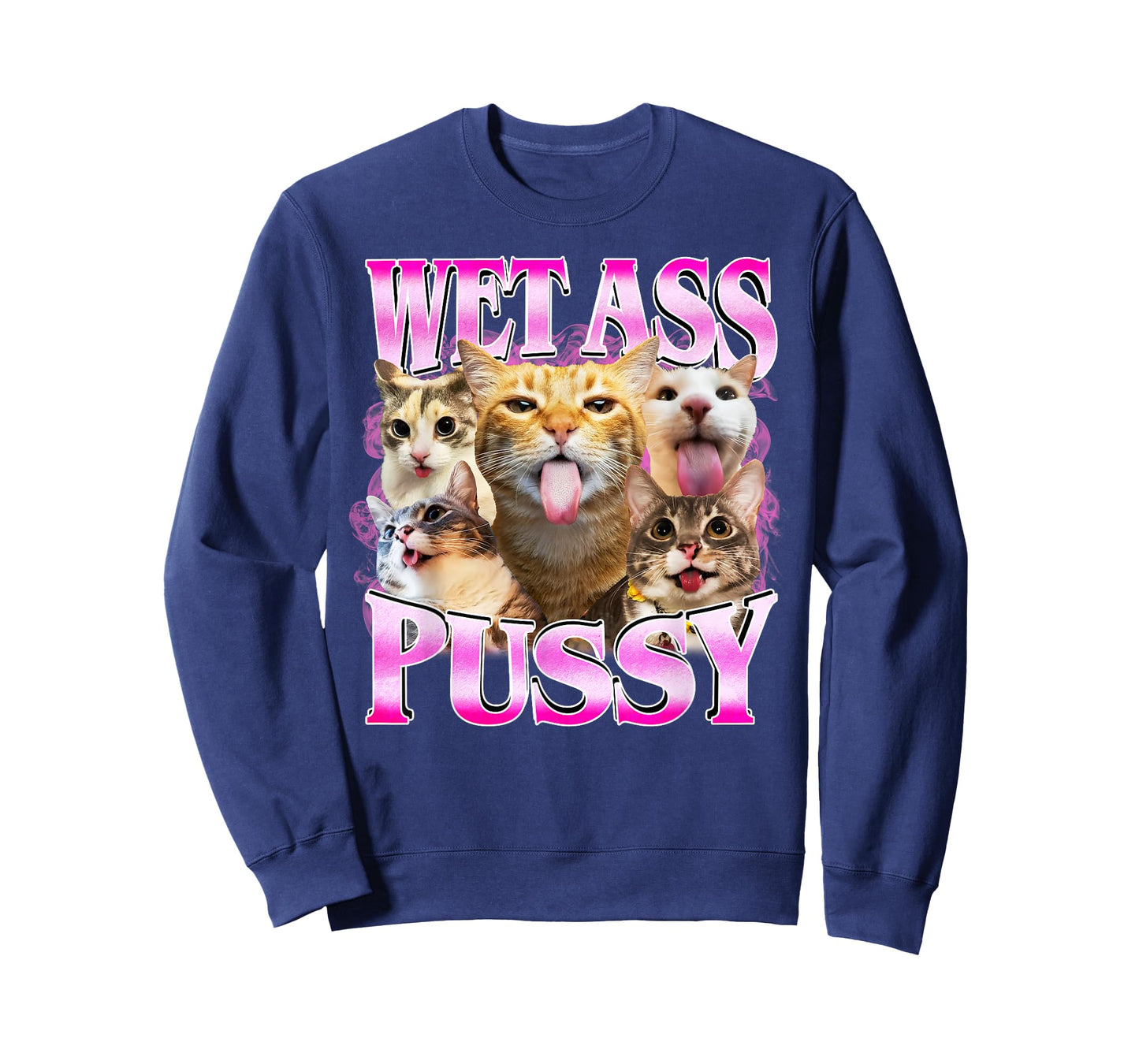 Wet Ass Pussy Cat Funny Kitty Meme Cat Lover T-Shirt