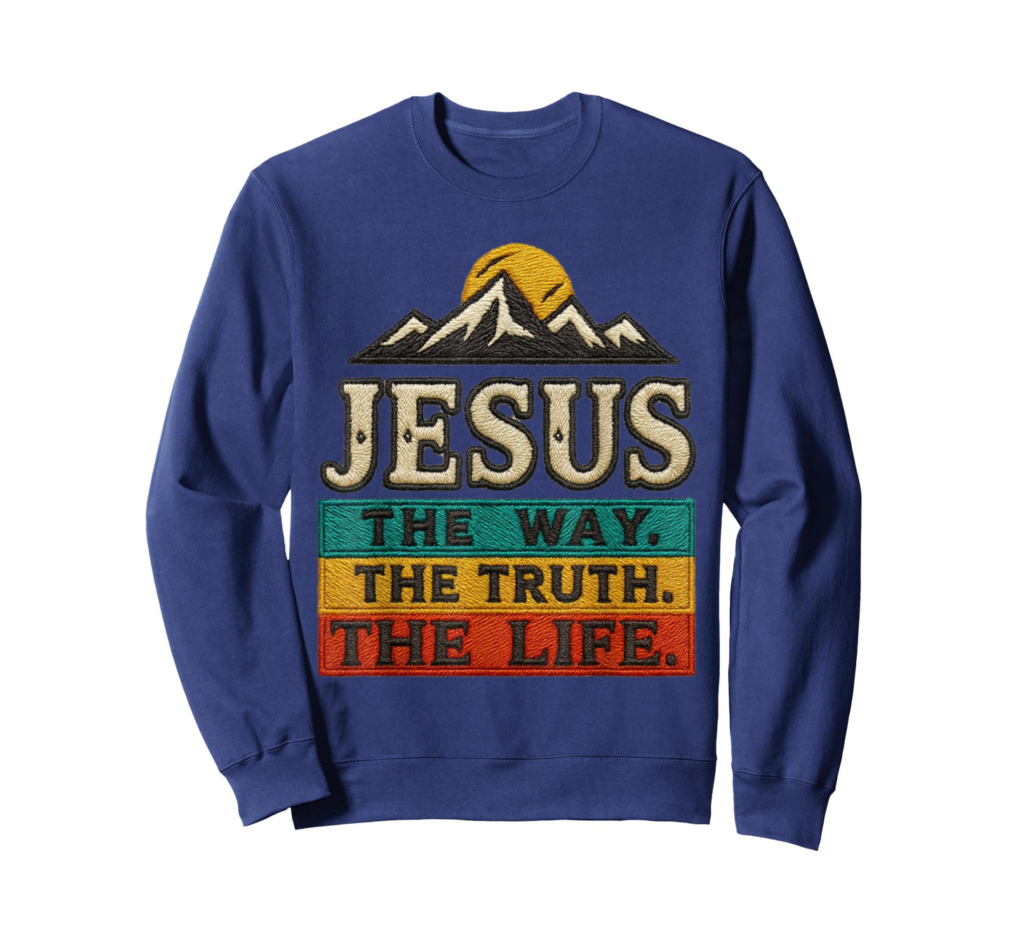 Jesus The Way Truth Life Women Men Christian Worship Gift T-Shirt