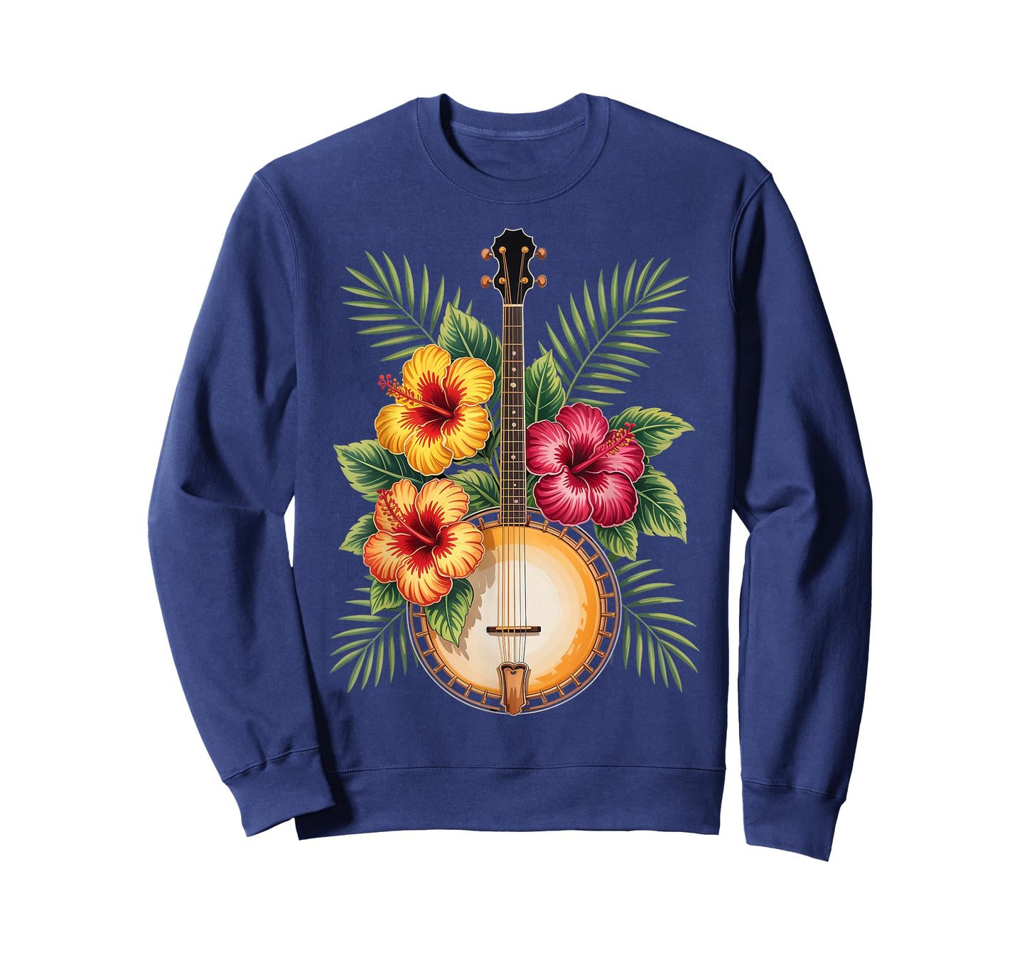 Hawaiian Banjo Bluegrass Musician Country Music Hawaii Banjo T-Shirt
