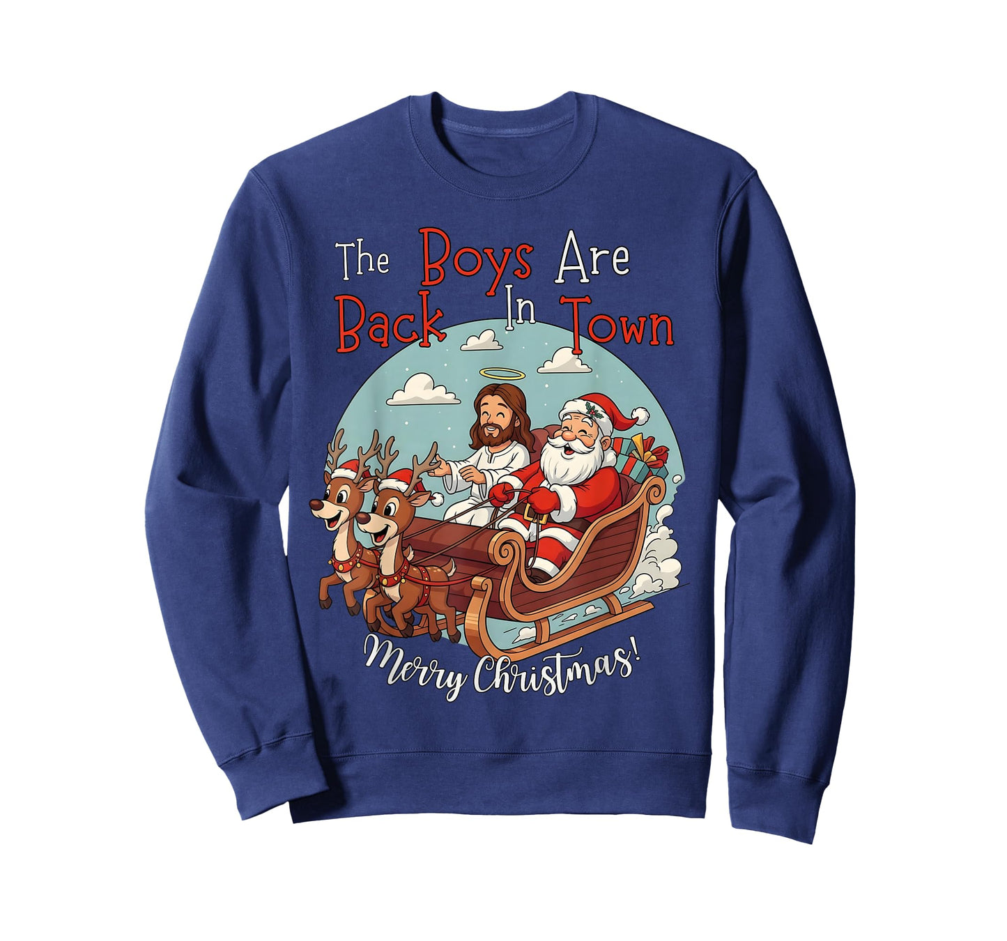 The Boys are Back in Town Merry Christmas T-Shirt