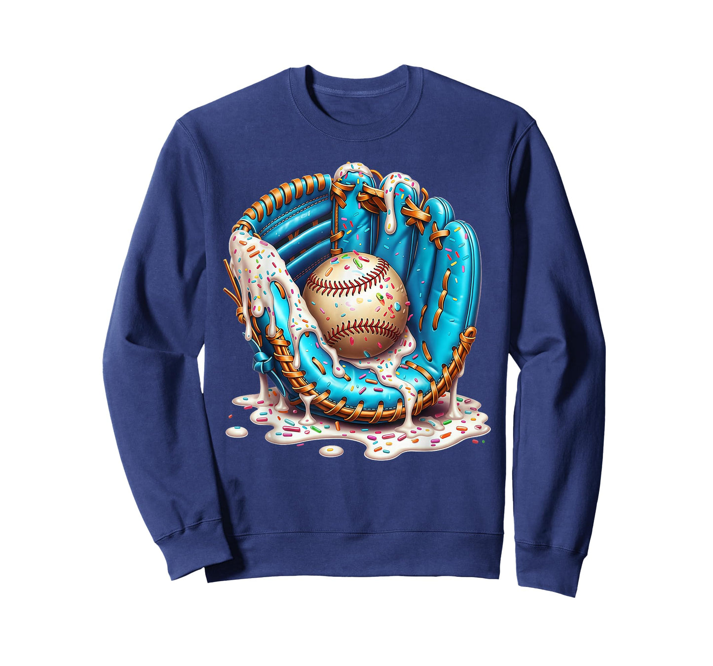 Baseball Drip Ice Cream Sprinkless Glove Boy Kid T-Shirt