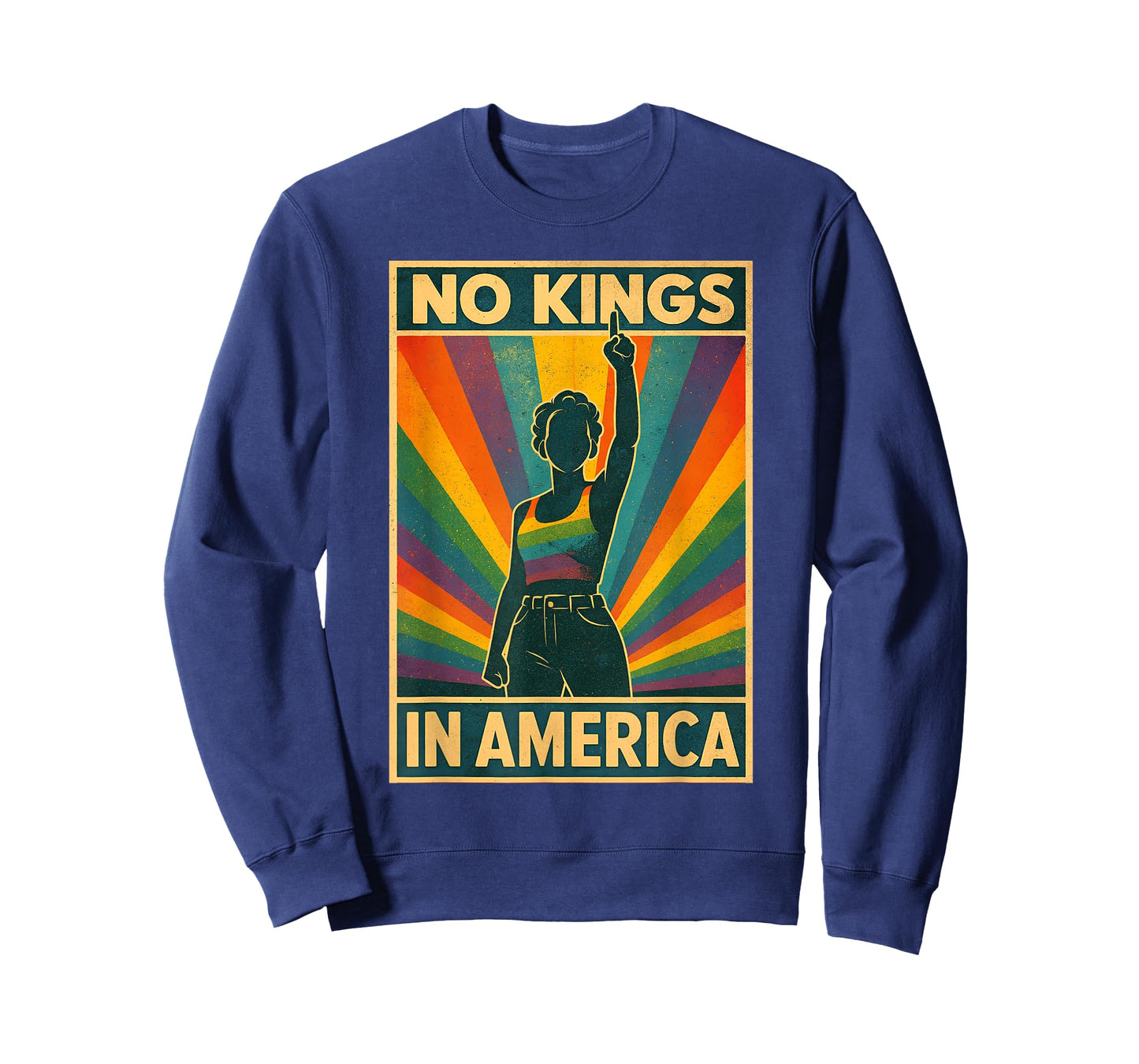 No Kings Retro Patriotic LGBT T-Shirt