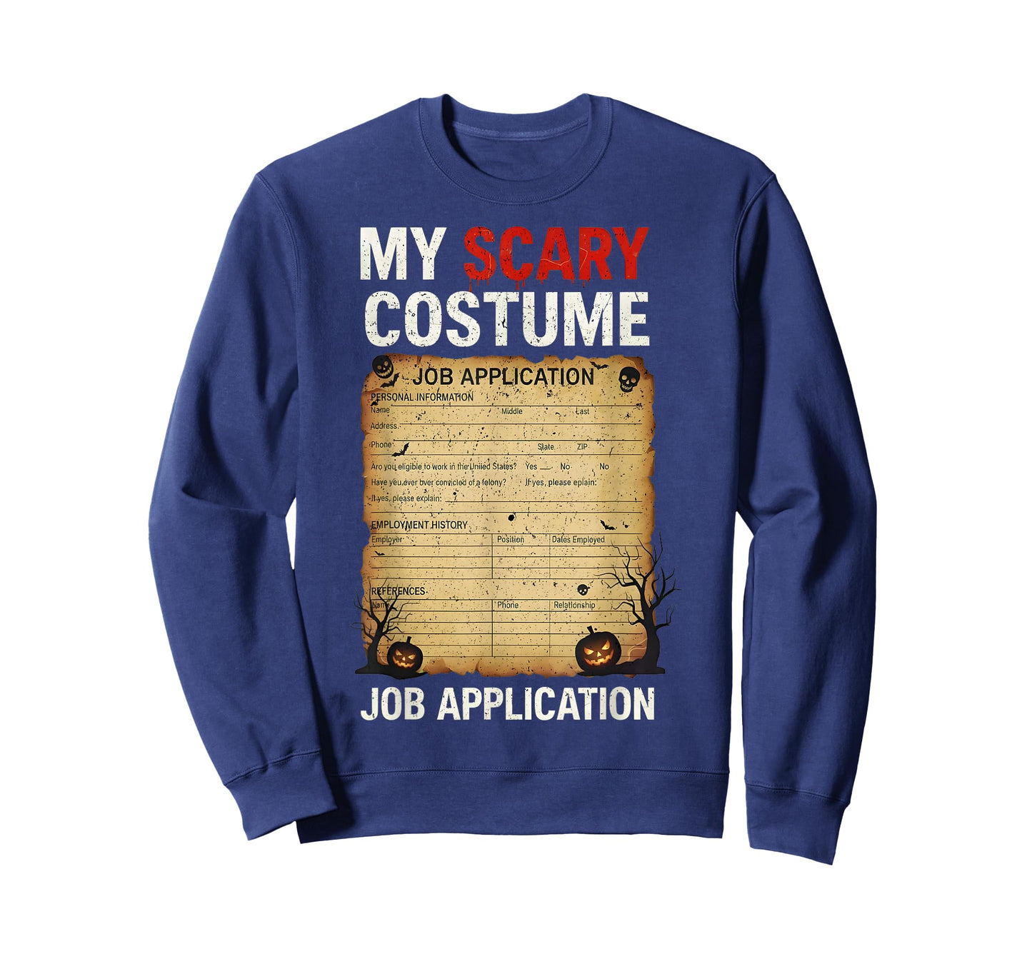 Job Application Costume Scary Halloween Costumes for Girls T-Shirt
