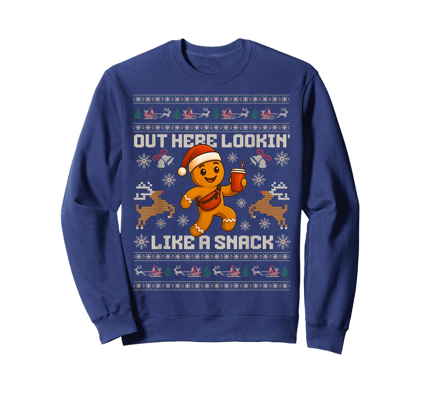 Out Here Looking Like a Snack Funny Christmas Xmas Cookies T-Shirt