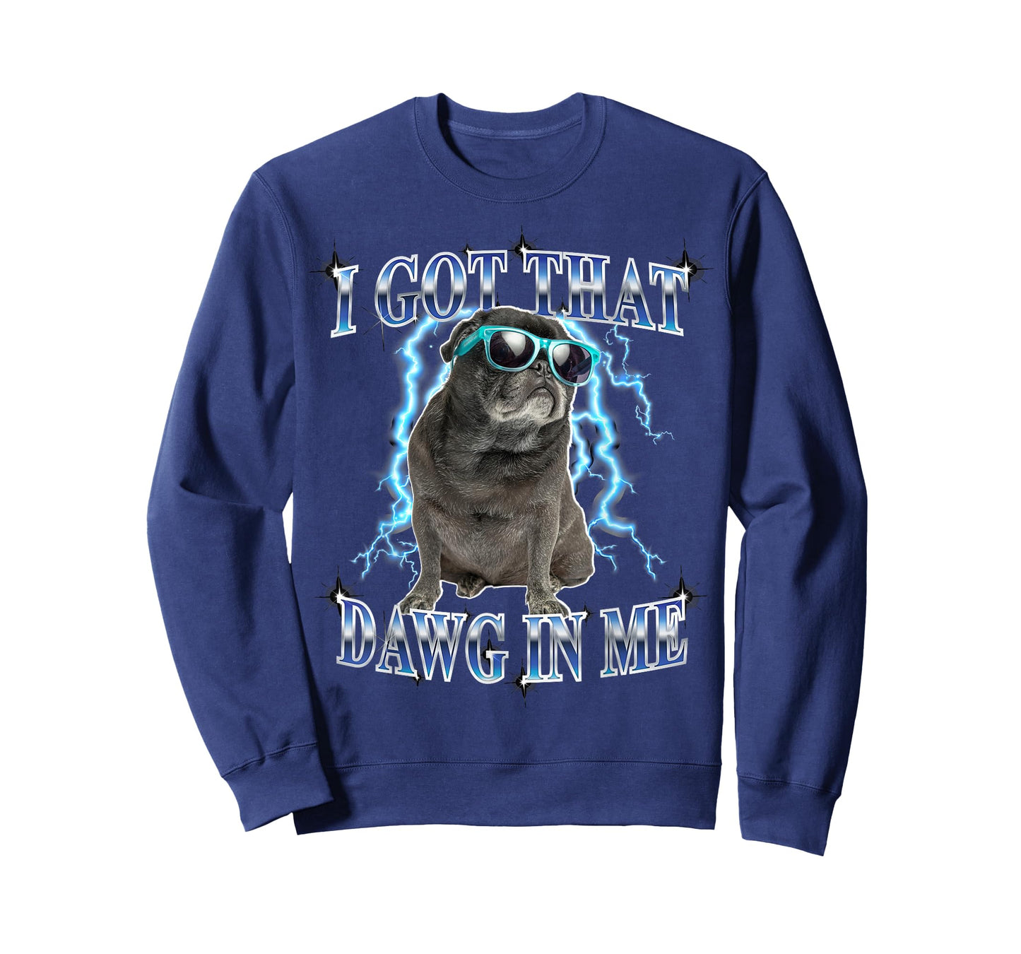 Funny Mens Retro Vintage Heavy Metal Black Pug Dog Mom Lover T-Shirt