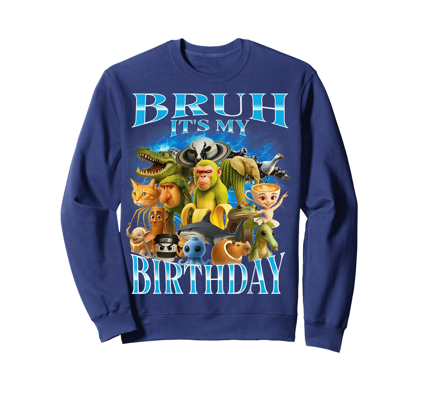 Bruh It's My Birthday Funny Brainrot T-Shirt