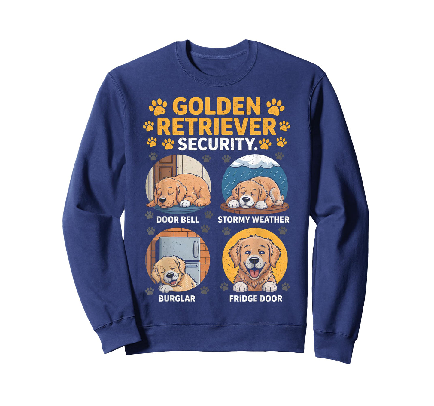 Goldens Tee Golden Retriever Security Funny T-Shirt