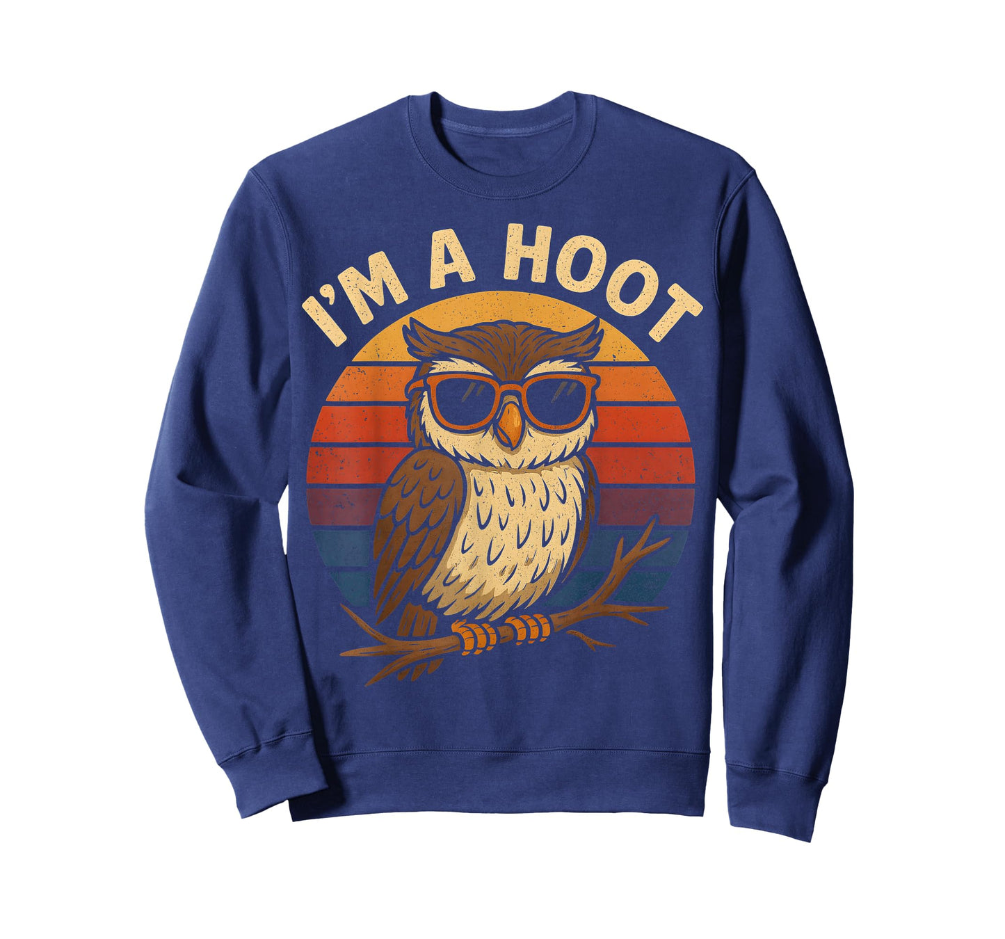 I'm A Hoot Funny Owl Retro Vintage Sunset Bird Lover T-Shirt