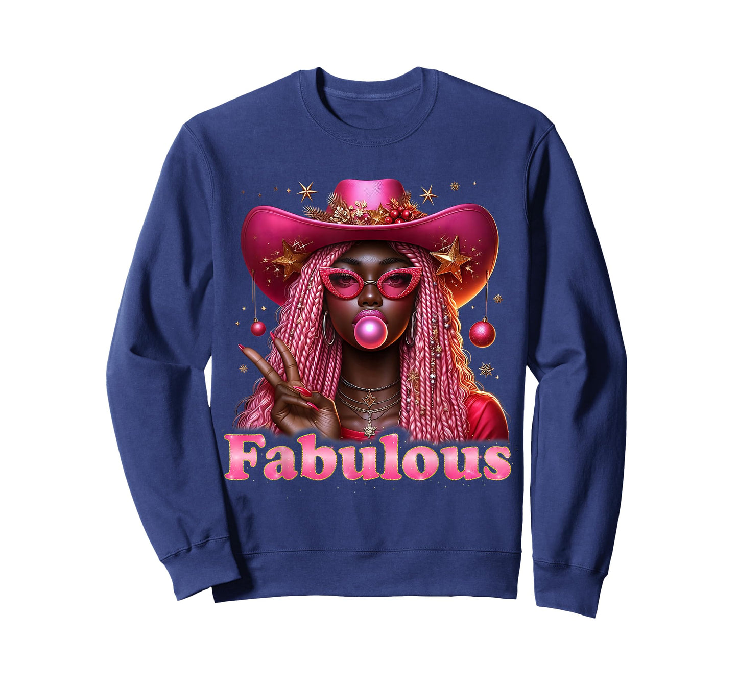 African American Melanin Afro Sleigh Queen Christmas T-Shirt