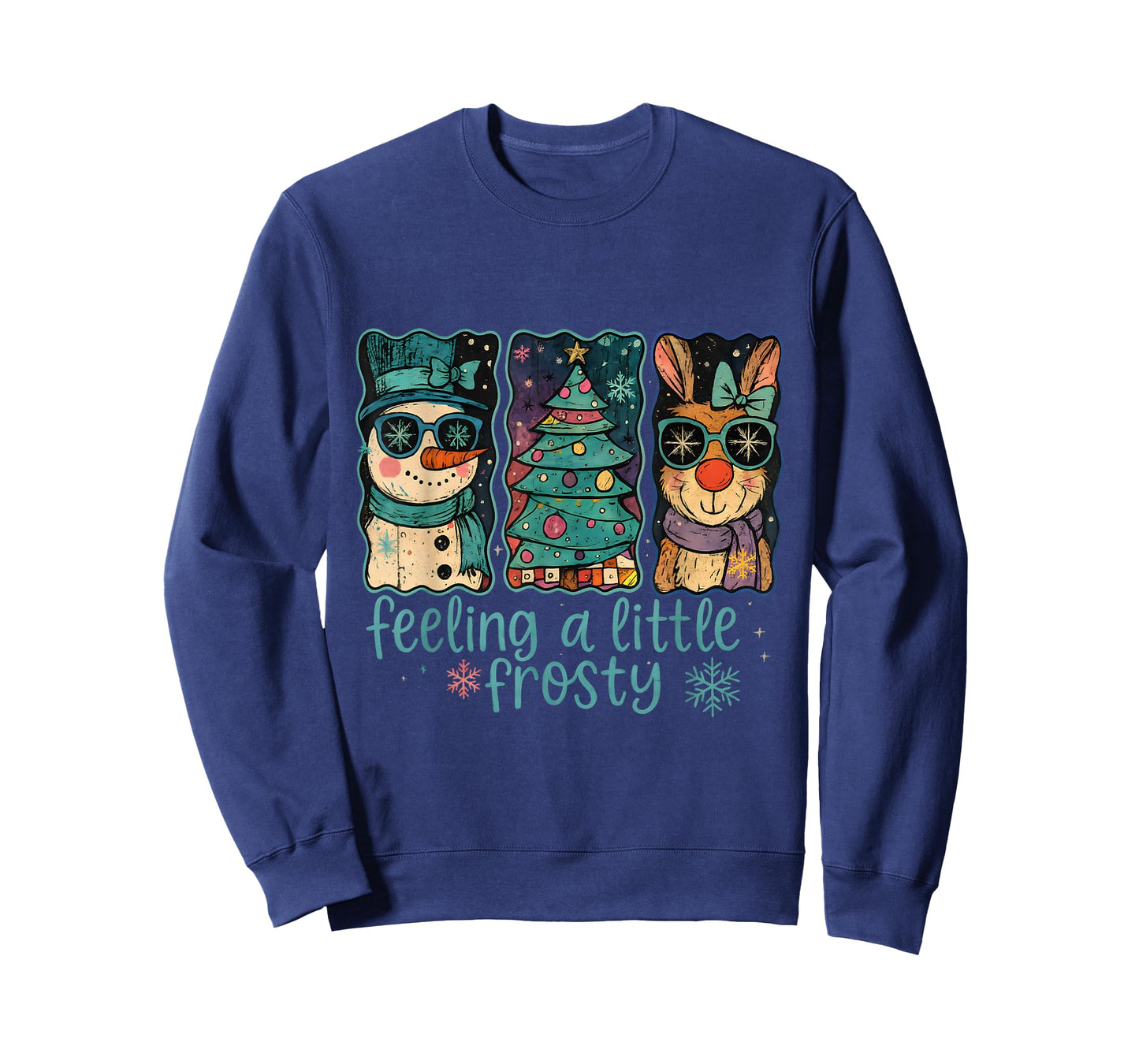 Feeling a Little Frosty Cool Christmas Character T-Shirt
