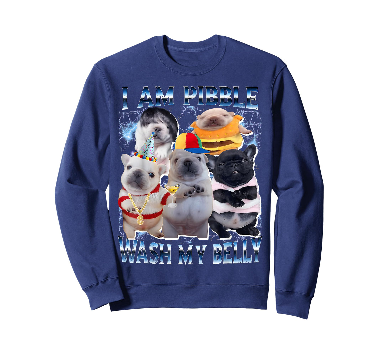 I Am Pibble Wash My Belly Pibble Meme Funny Dog Brainrot T-Shirt