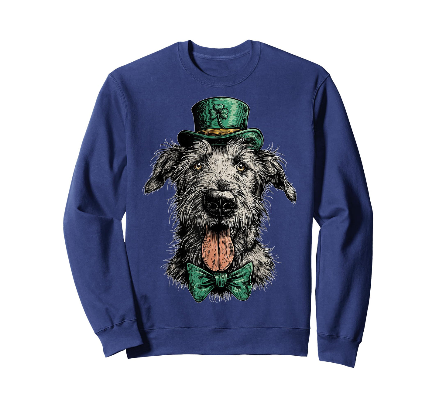 Irish Wolfhound Dog St. Patricks Day Pattys Day Irish Luck T-Shirt