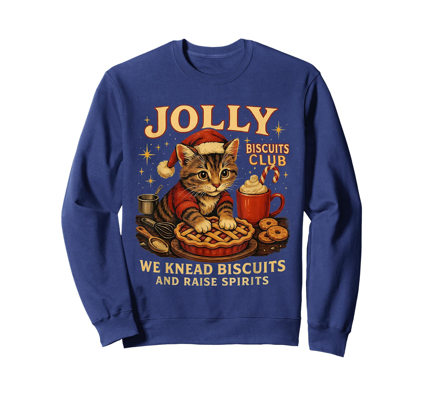 Jolly Biscuits Club We Knead Cat Xmas T-Shirt
