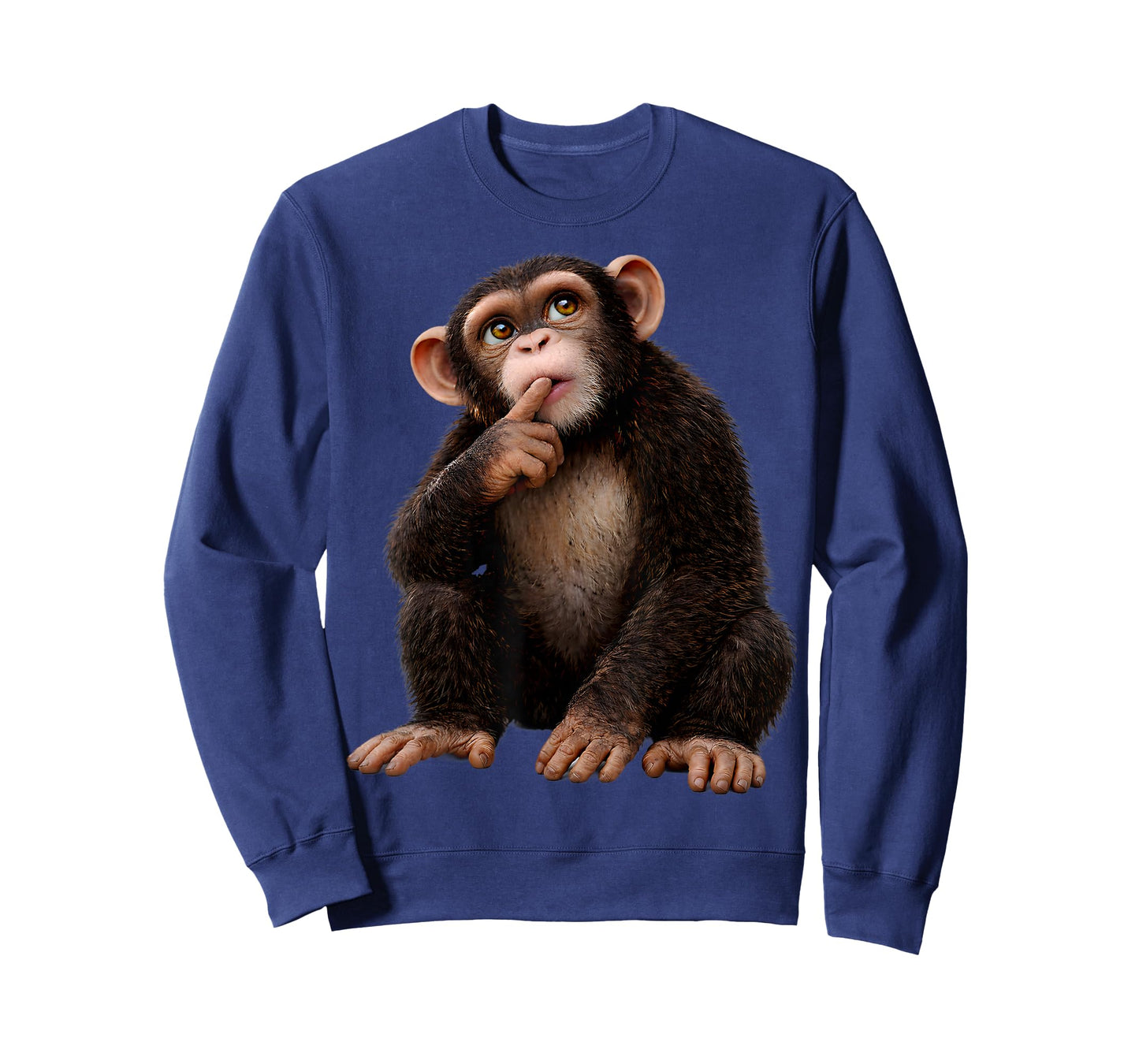 Funny Monkey Face Chimpanzee Women Men Kids Monkey Lover T-Shirt