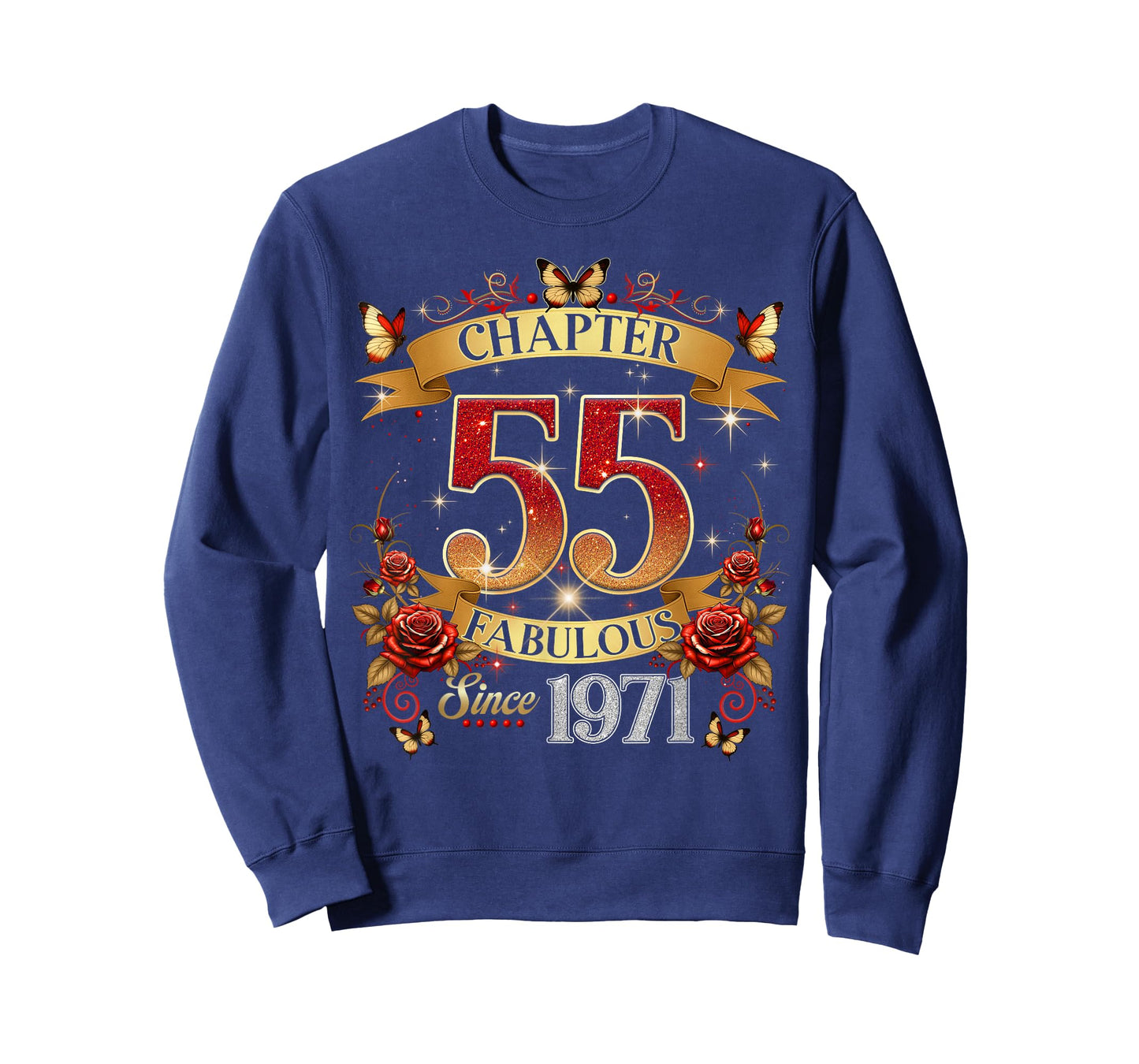 Chapter 55 Fabulous Since 1971 55th Birthday Women Girls T-Shirt