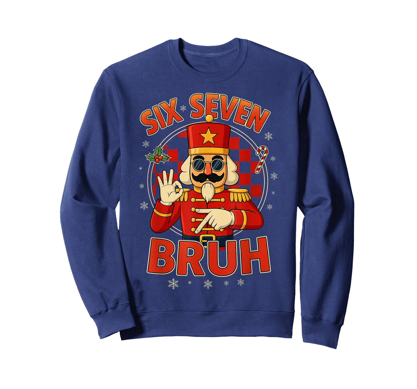 HUGvyn Six Seven Bruh Nutcracker Christmas 67 Meme Boy Girls T-Shirt