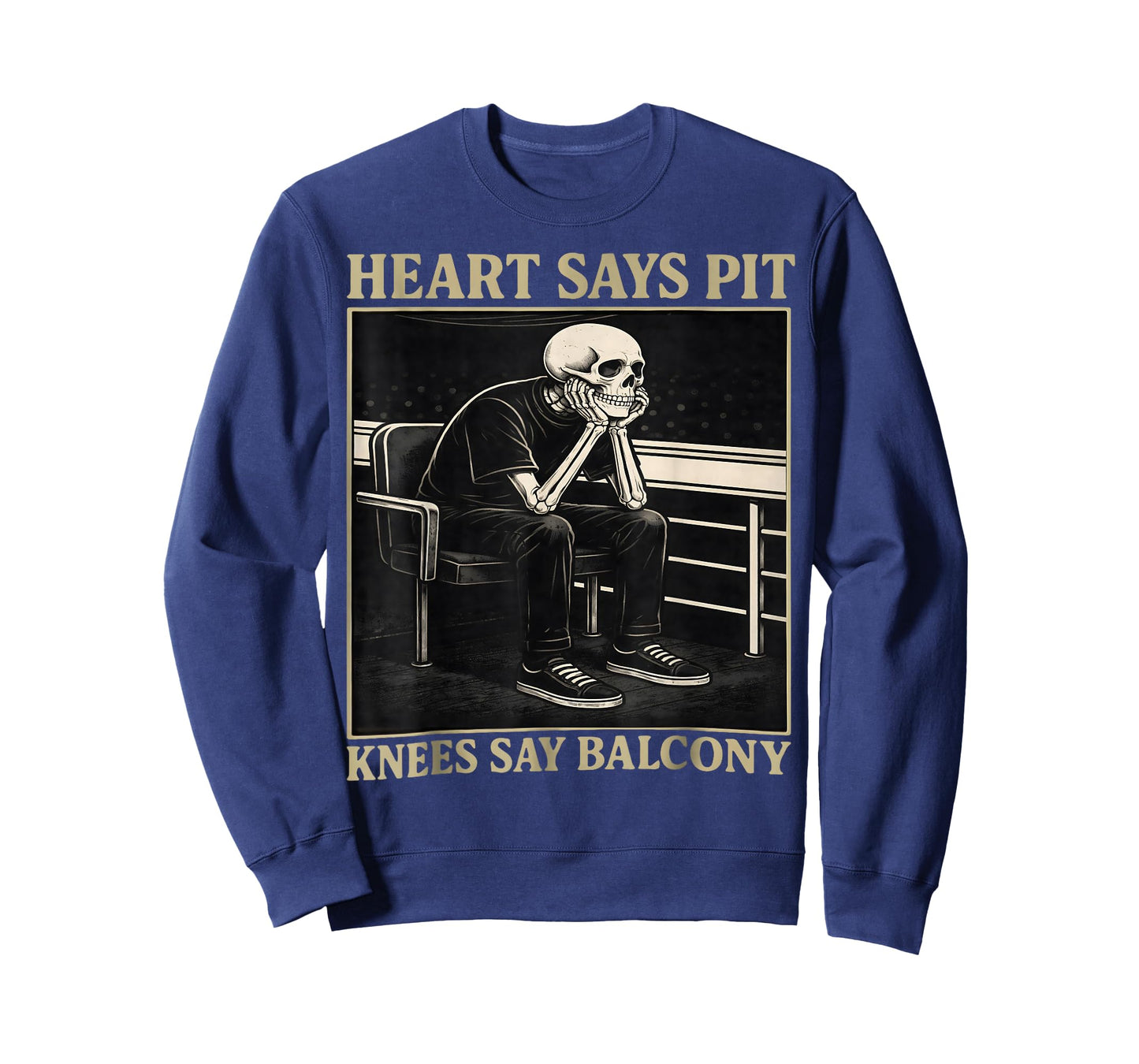 Heart Says Pit Knees Say Balcony T-Shirt