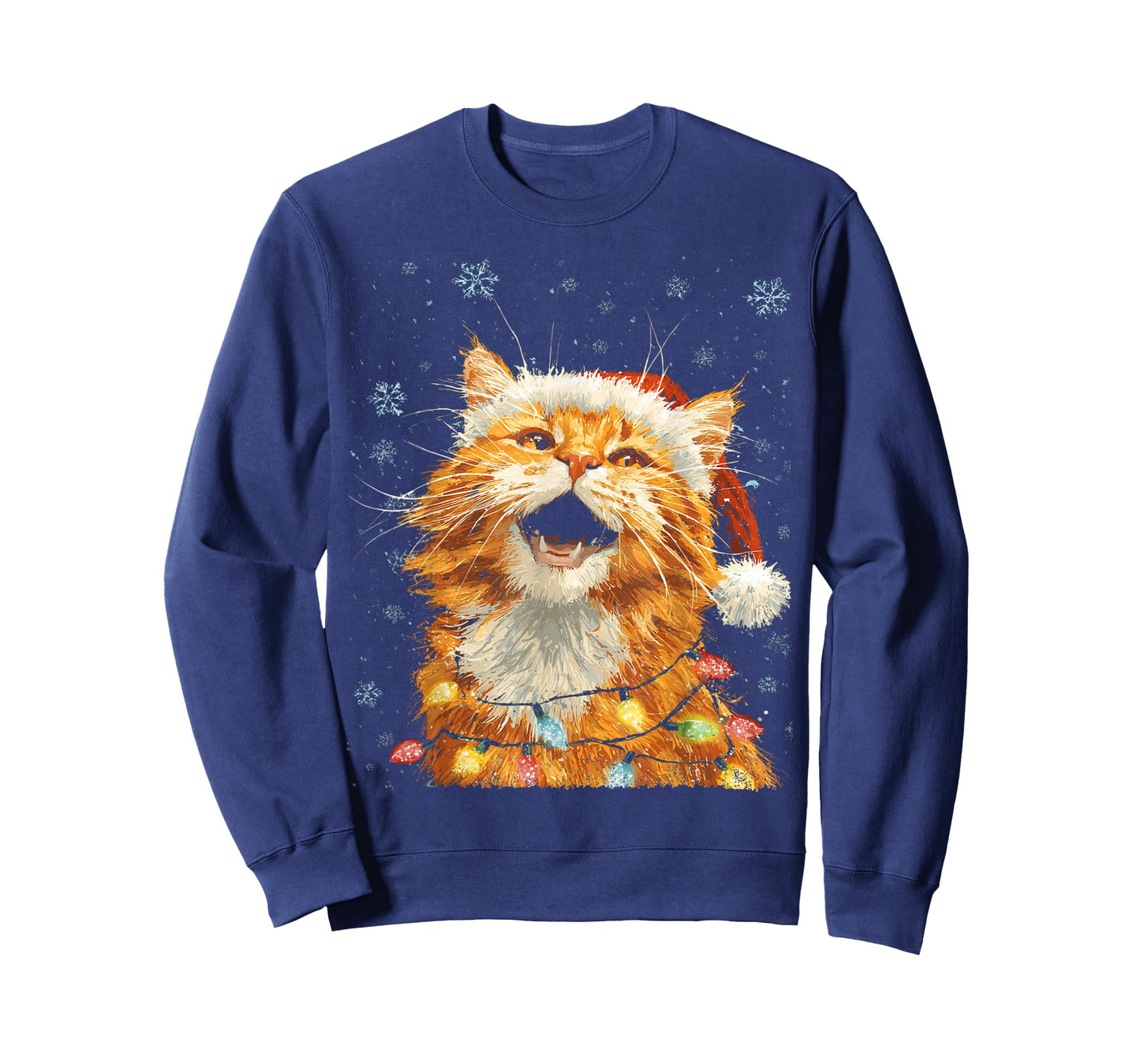 Christmas Cat Women's Tops T-Shirt