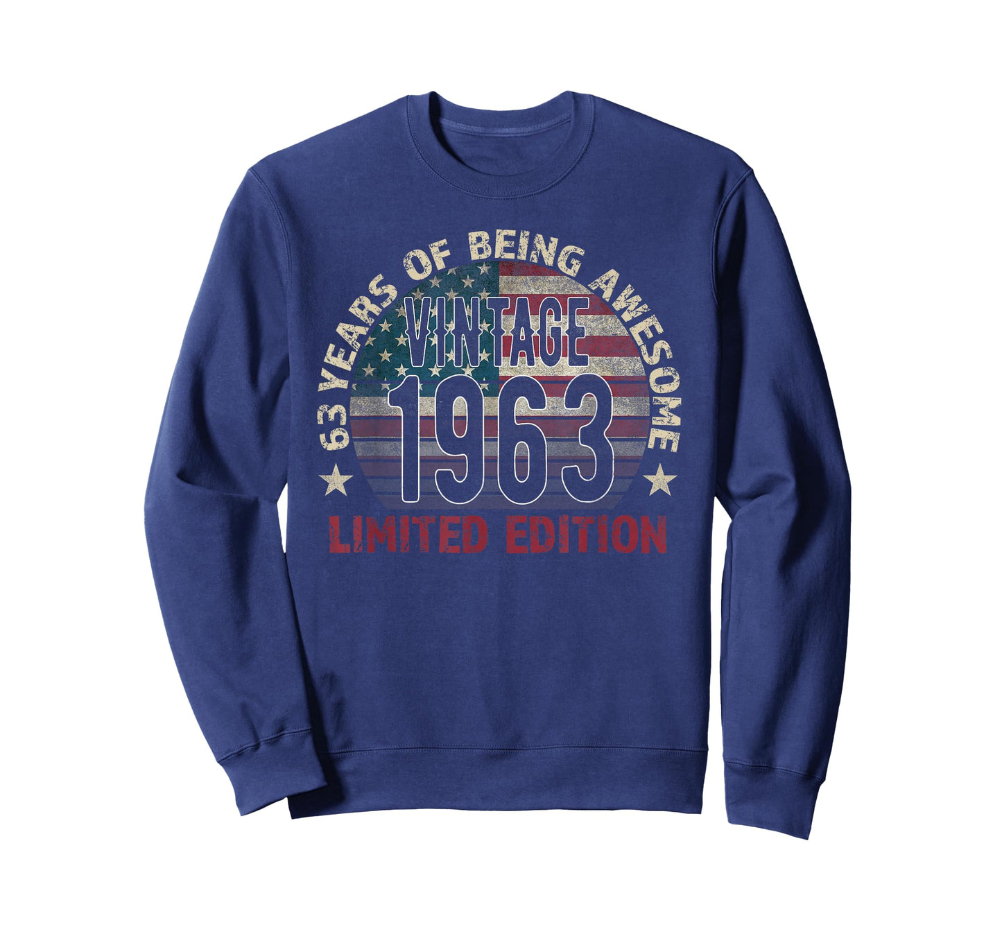 63th Birthday Gift Men Vintage Born 1963 Turning 63 Year Old T-Shirt