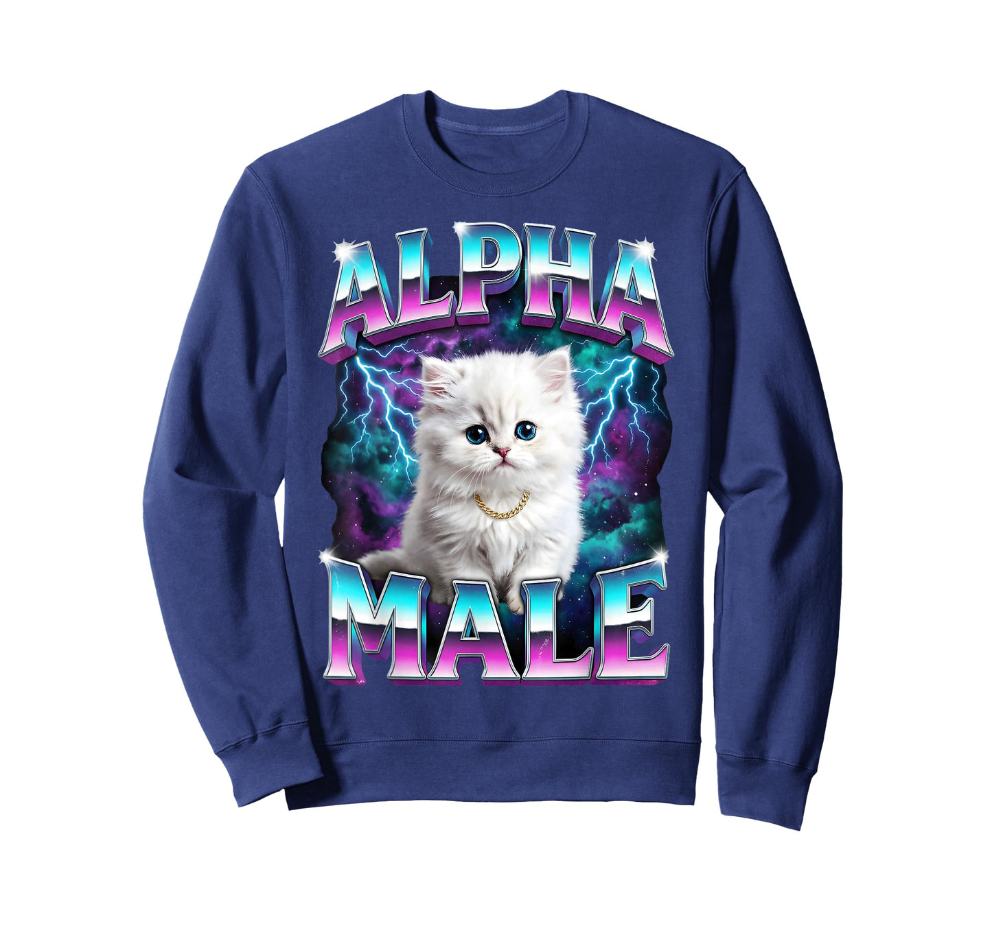 Alpha Male Cat Kitten Funny for Men Women T-Shirt