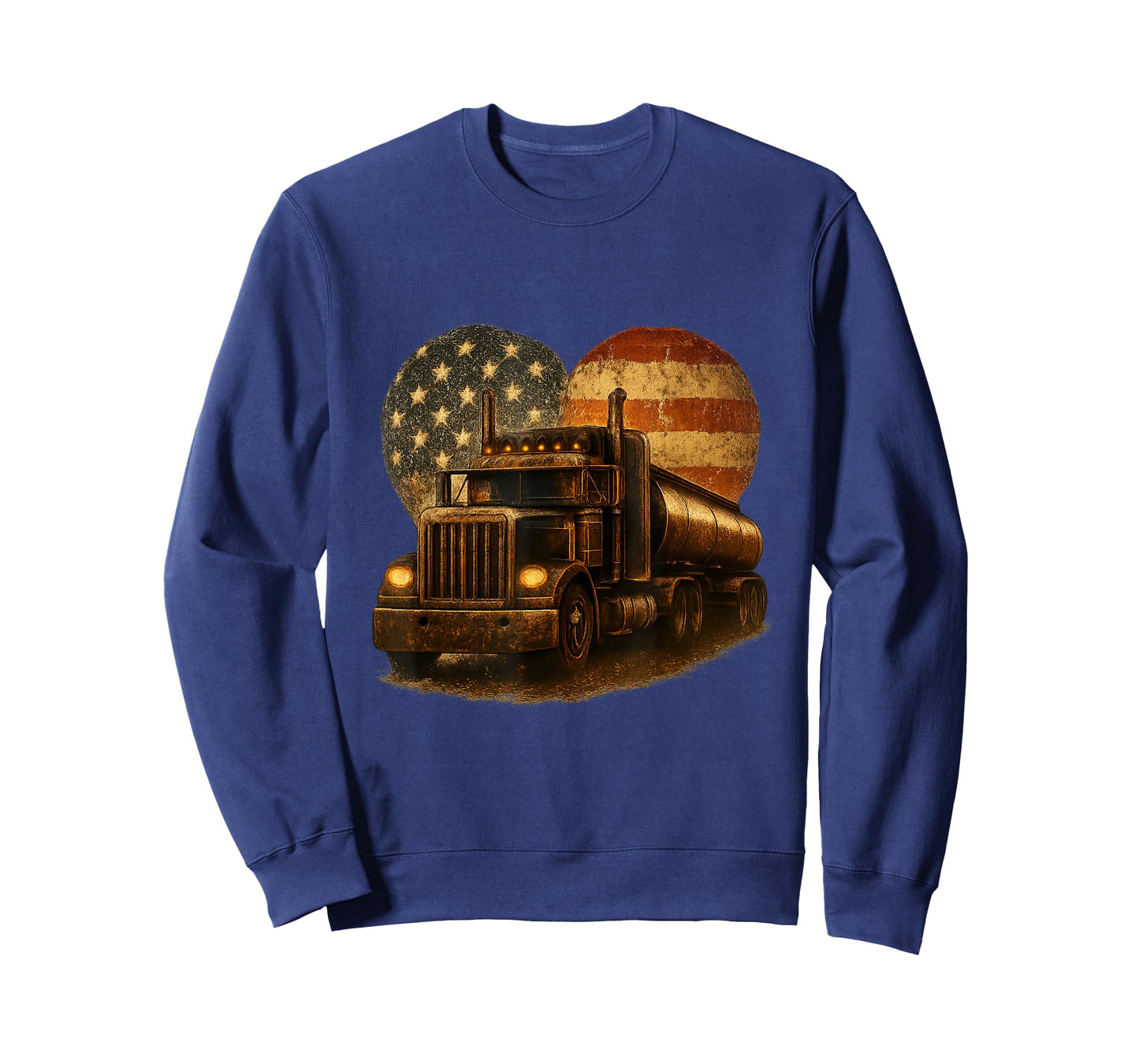 American Tanker Truck Patriotic Design T-Shirt