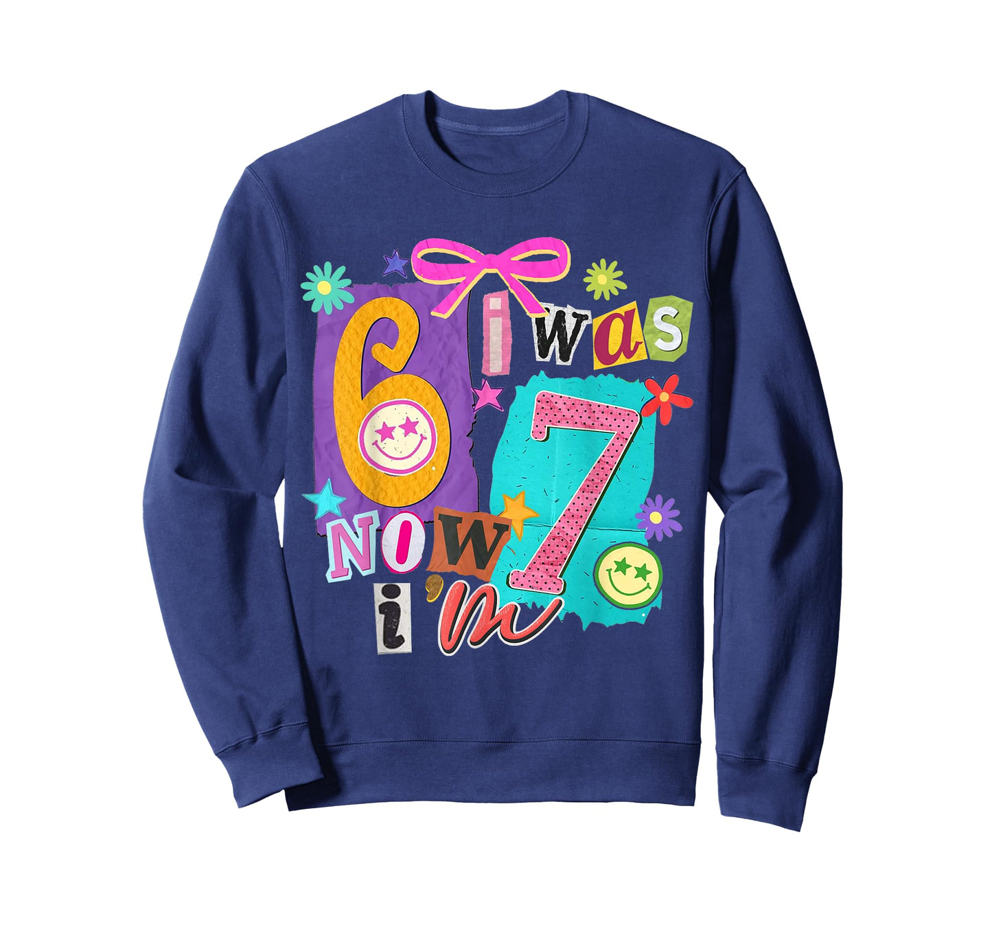 I was 6 Now I'm 7 67 Six Seven Meme 7 Years Old Birthday T-Shirt