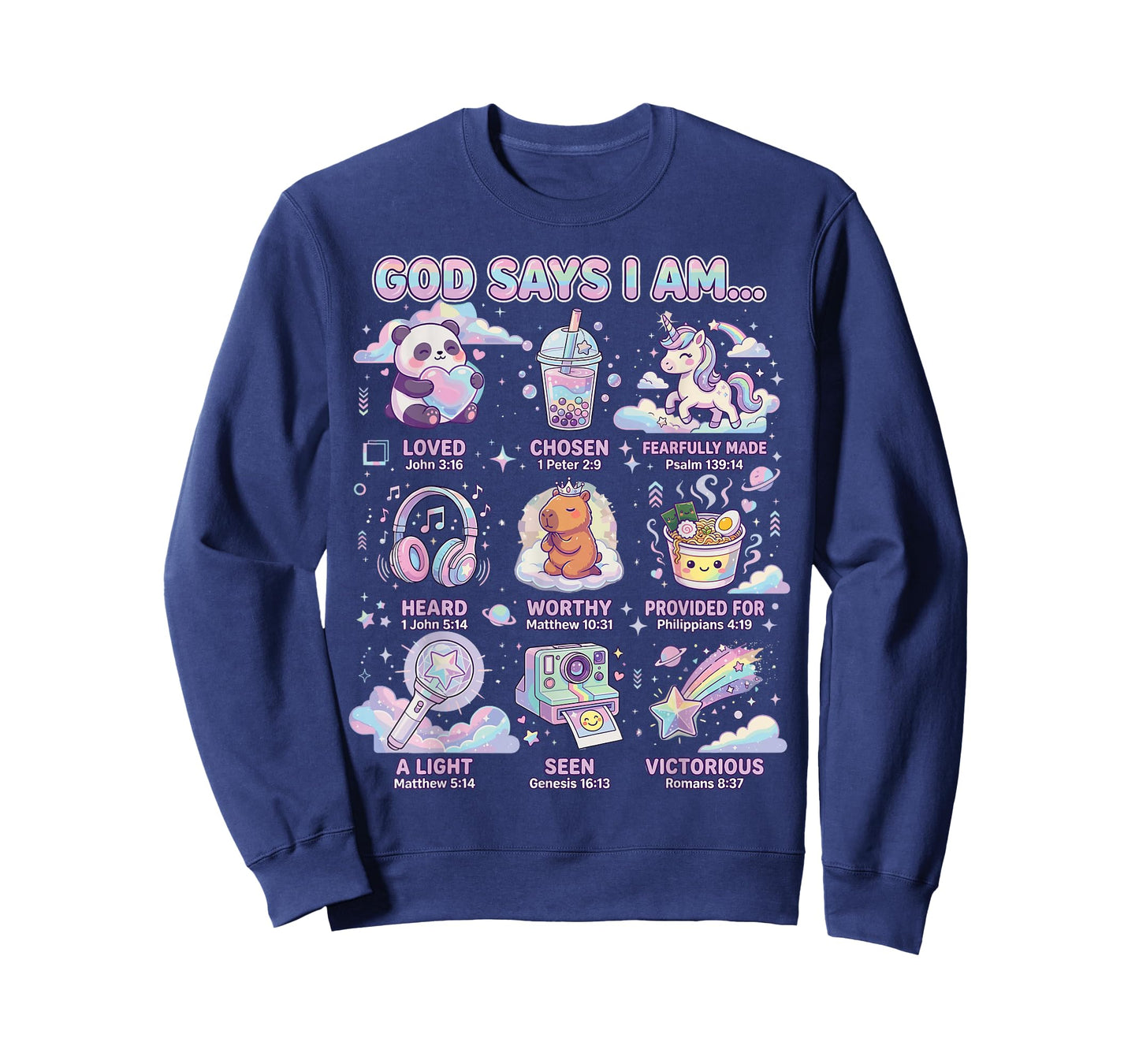 God Says I Am Bible Verses for Christian Girl T-Shirt