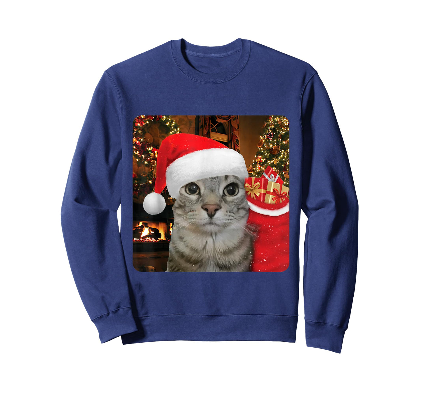 Funny Christmas Rizz Season Humor Cat Internet Meme Brainrot T-Shirt