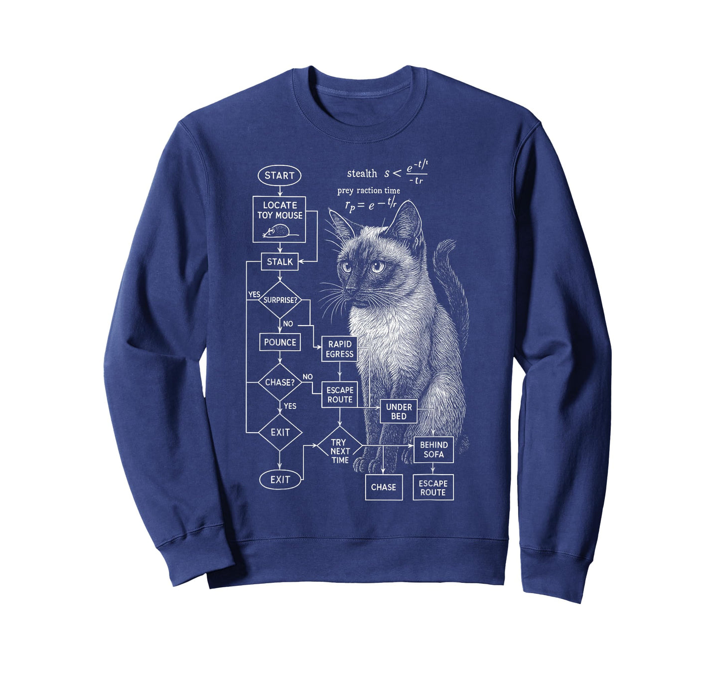 Funny Cat Math Physics Equations Science Humor T-Shirt